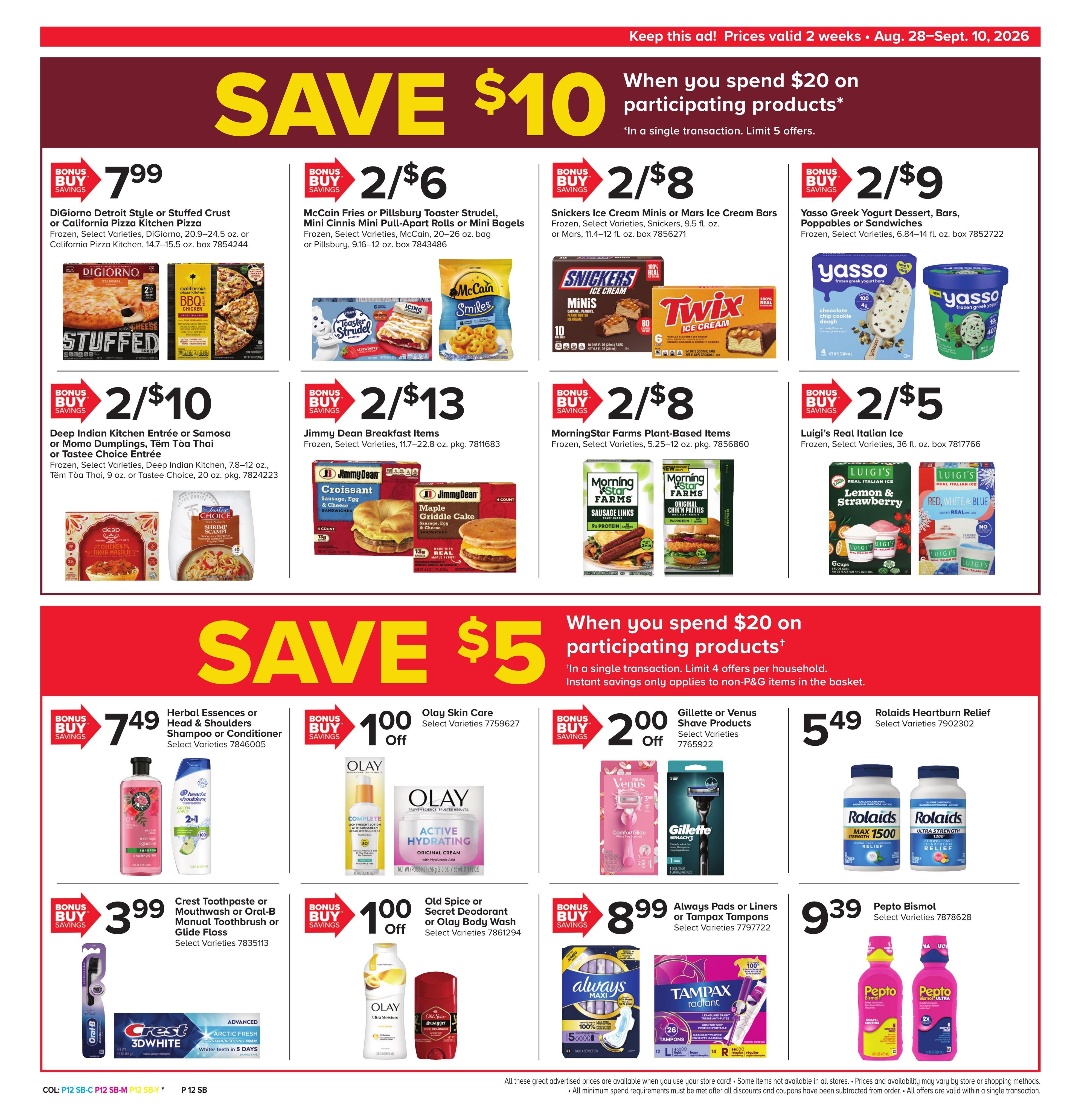 Giant Food Stores (Williamsport Area, PA) Weekly Ad August 28 - September 10, 2026
