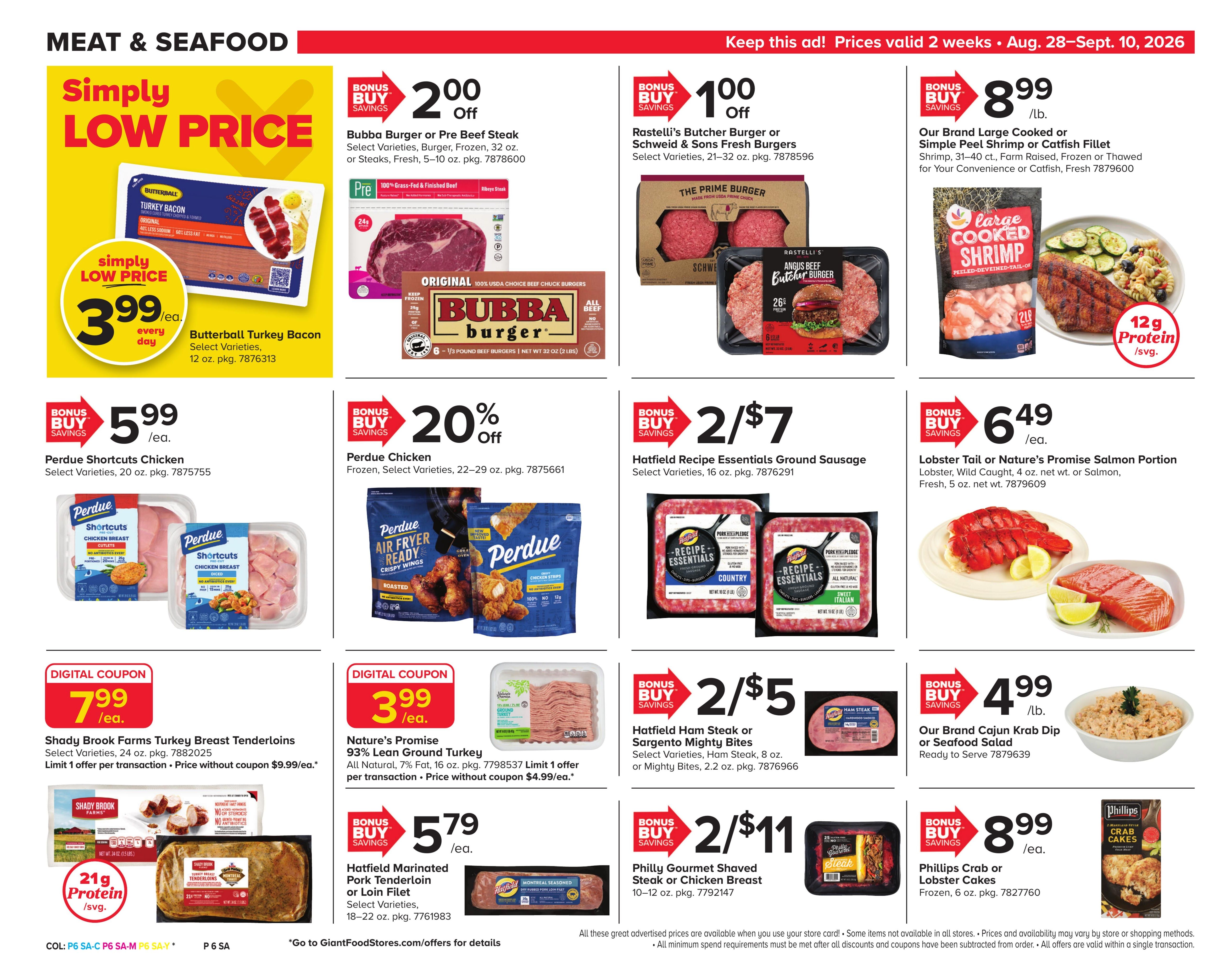 Giant Food Stores (Williamsport Area, PA) Weekly Ad August 28 - September 10, 2026