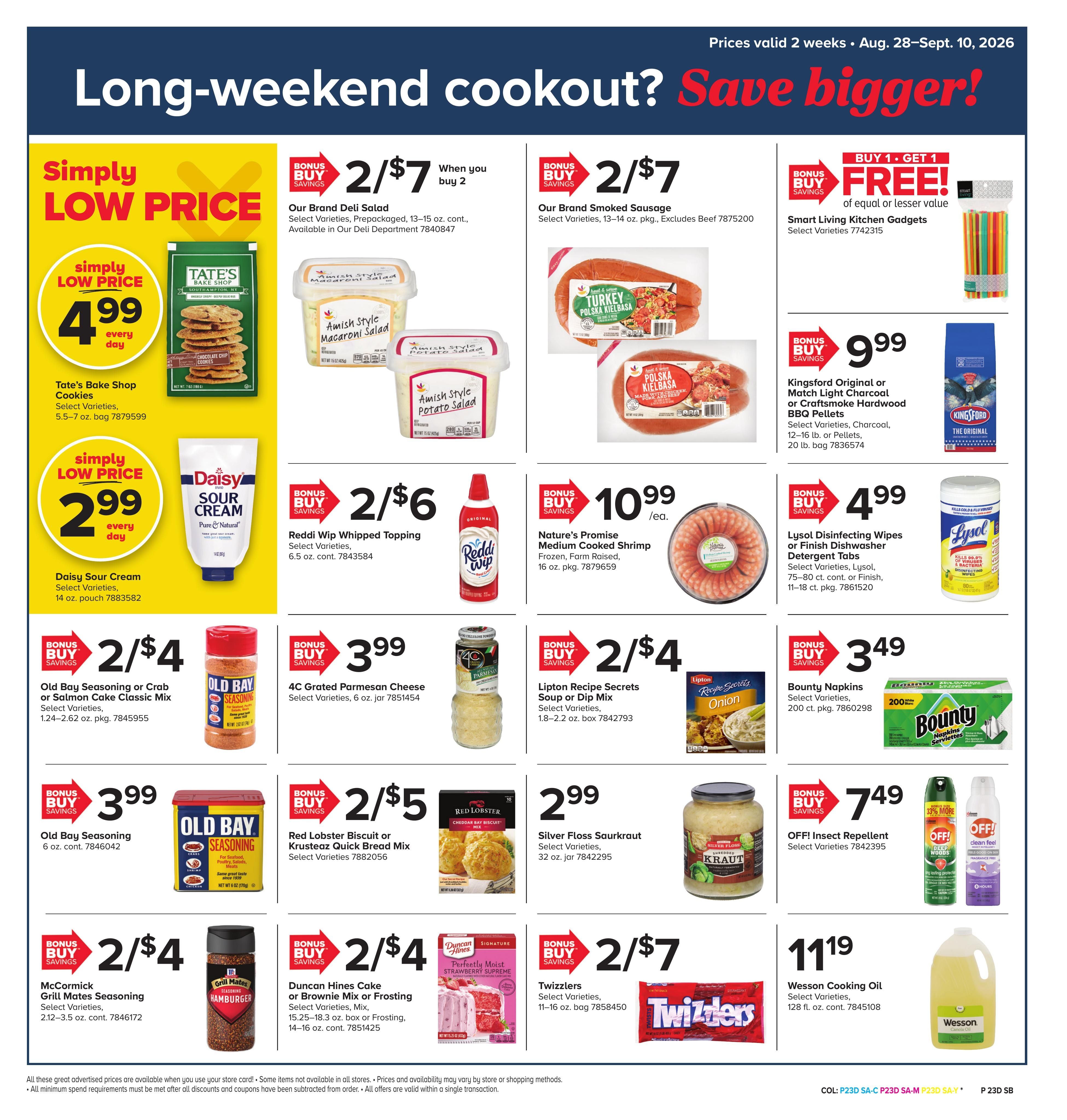 Giant Food Stores (Williamsport Area, PA) Weekly Ad August 28 - September 10, 2026