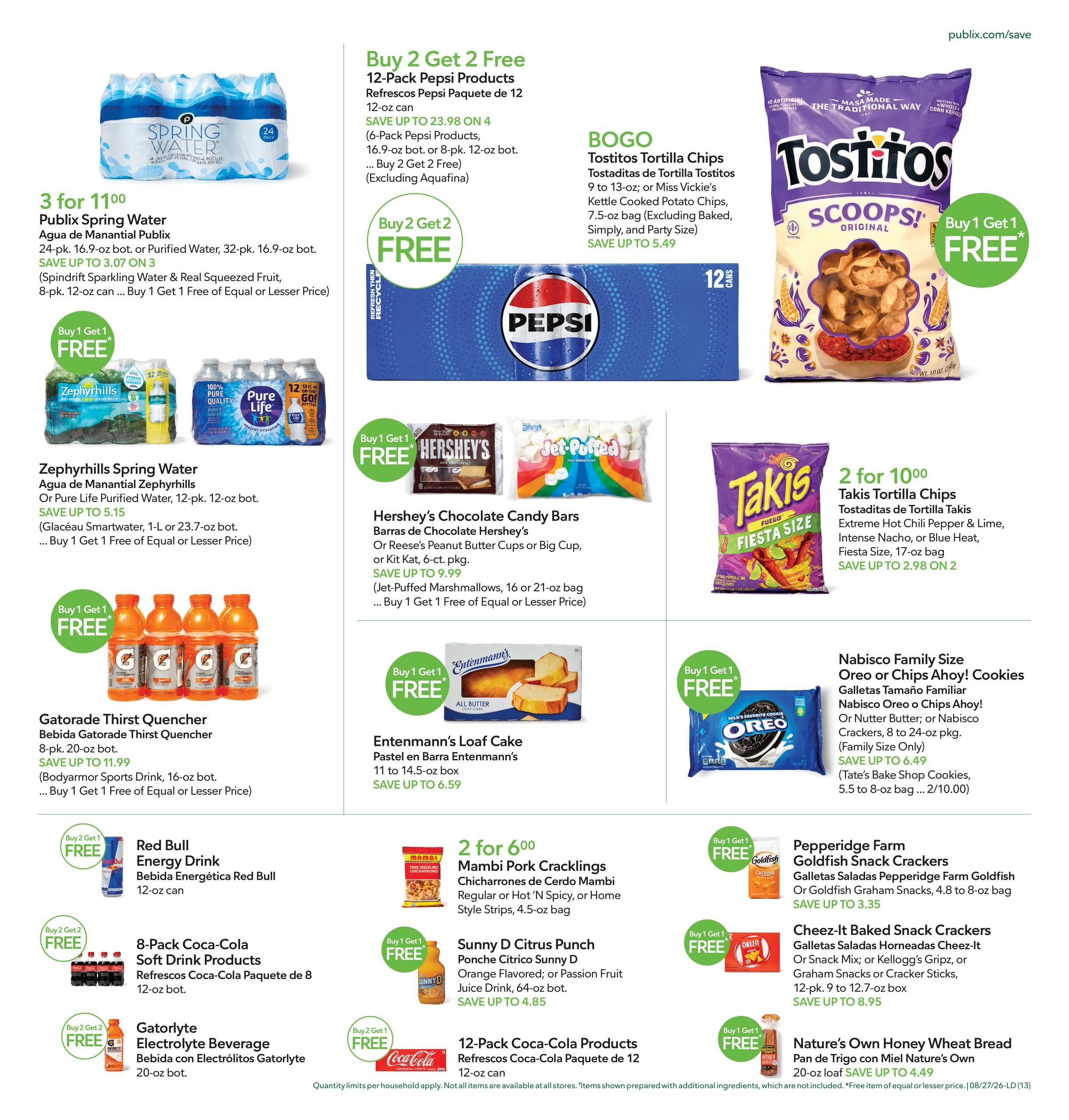 Publix (Cape Coral Area, FL) Anuncio Semanal Español Weekly Ad August 27 - September 2, 2026