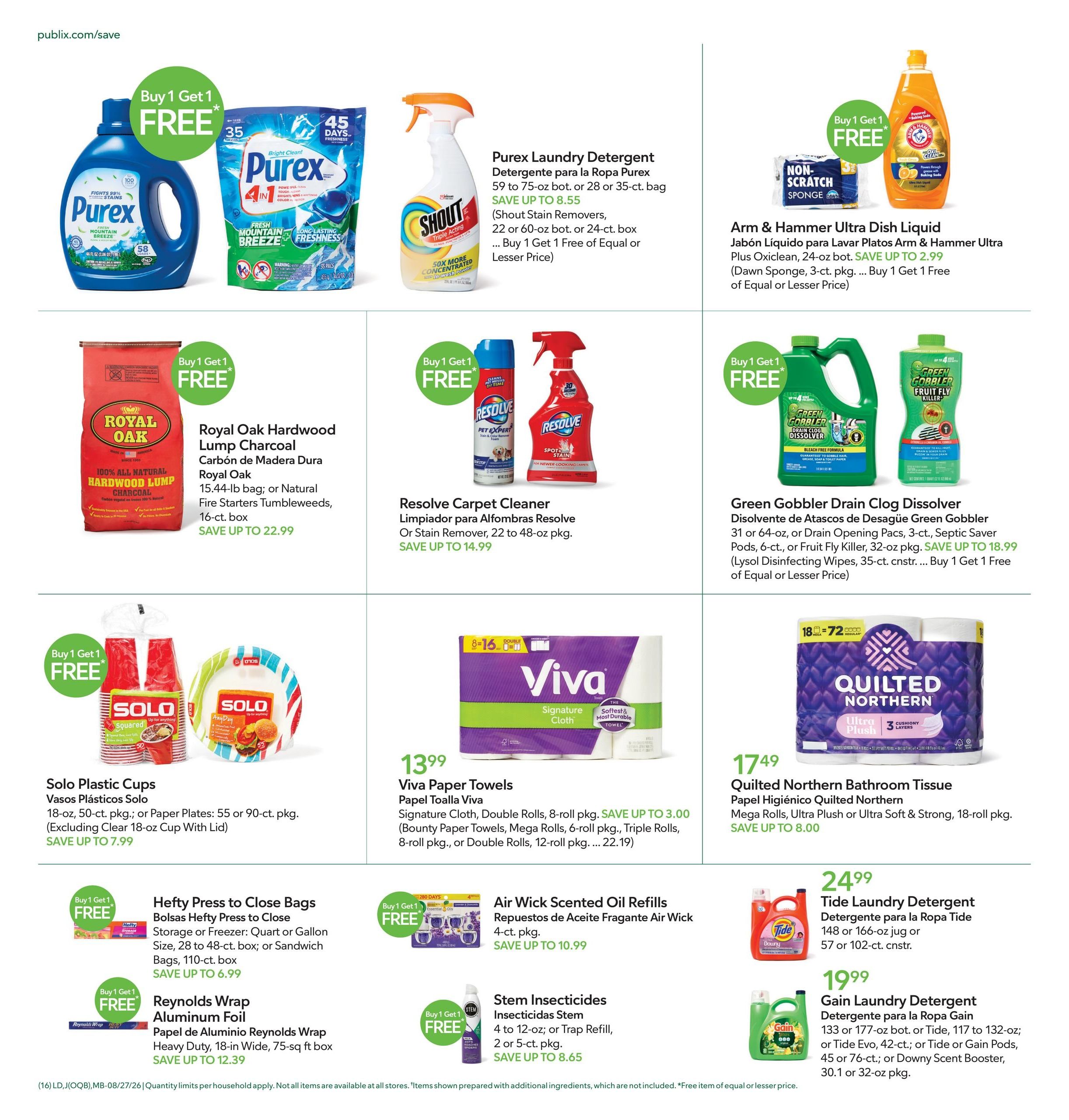 Publix (Cape Coral Area, FL) Anuncio Semanal Español Weekly Ad August 27 - September 2, 2026