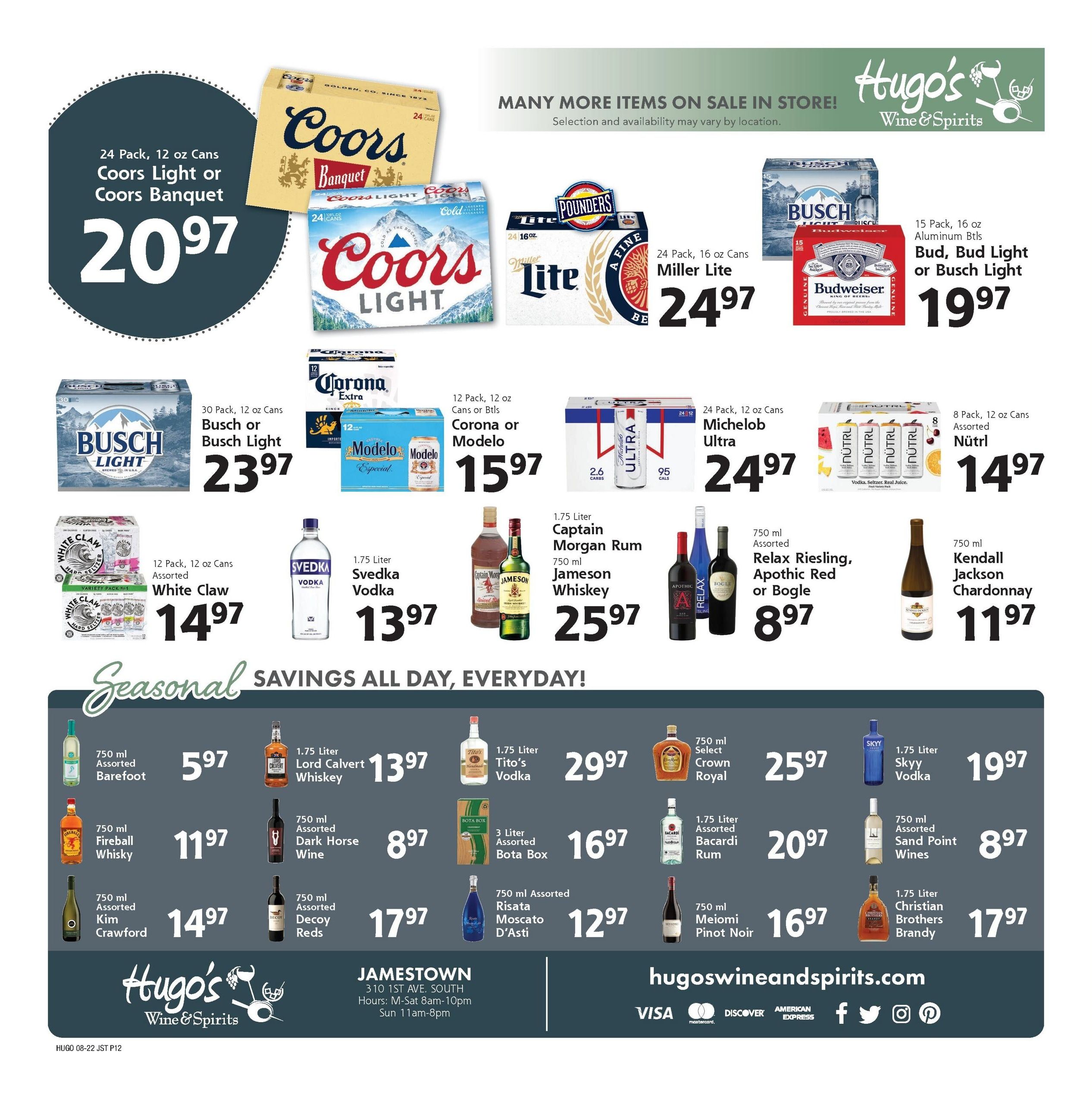 Hugo's Weekly Ad August 22 - 28, 2026