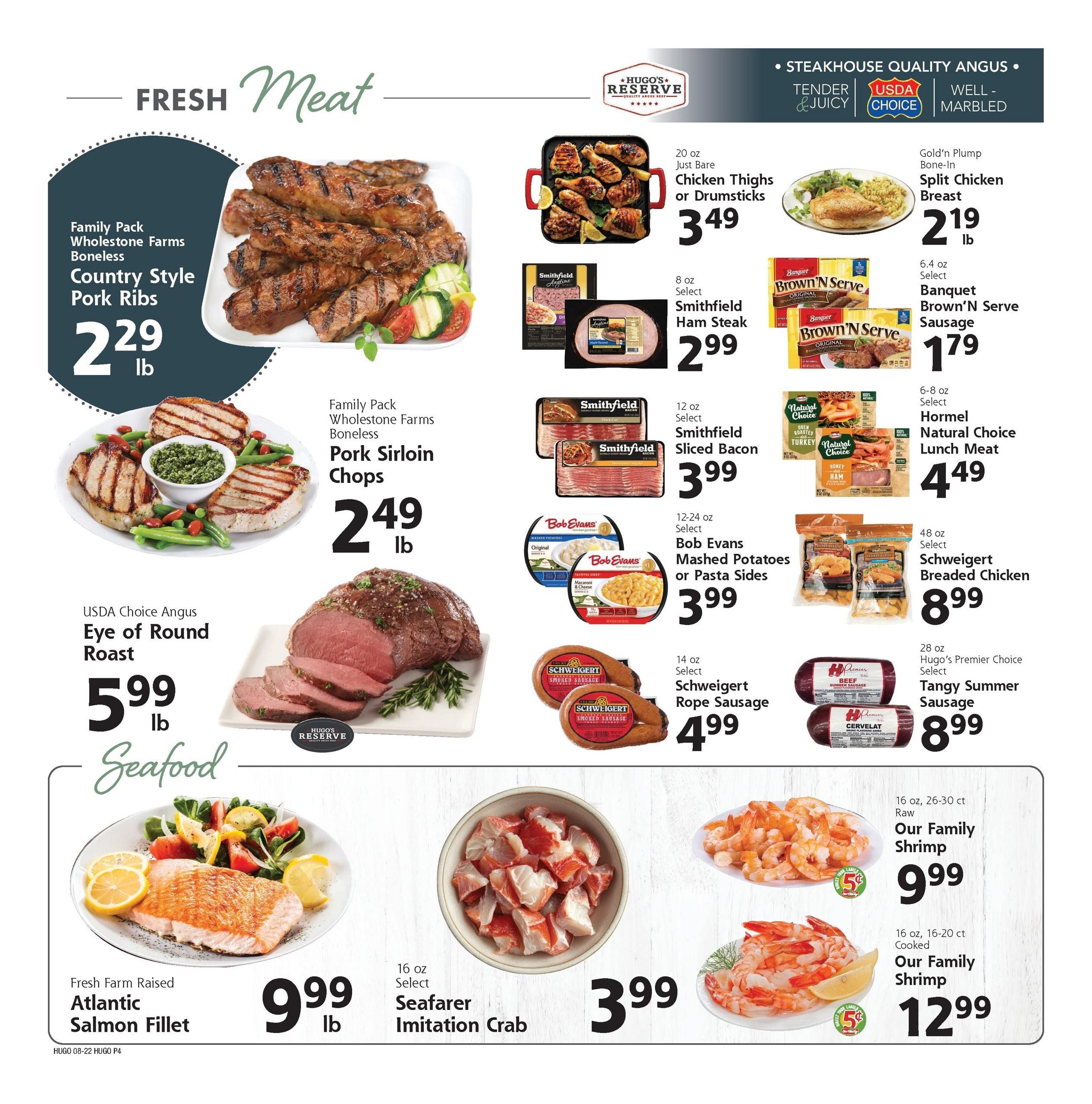 Hugo's Weekly Ad August 22 - 28, 2026