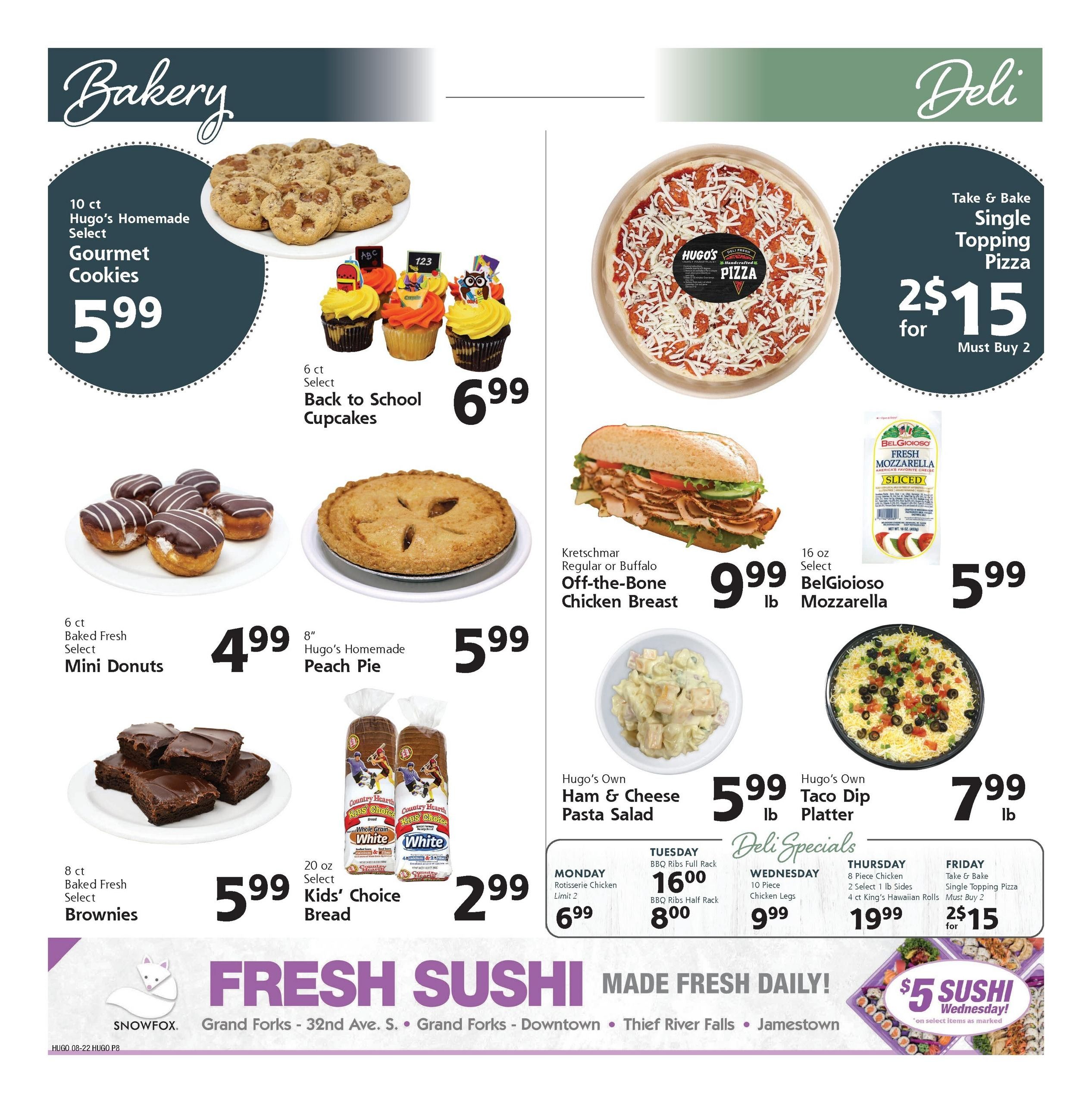 Hugo's Weekly Ad August 22 - 28, 2026
