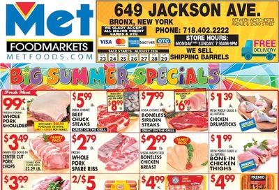 Met Foodmarkets (Bronx, NY) Weekly Ad August 23 - 29, 2026