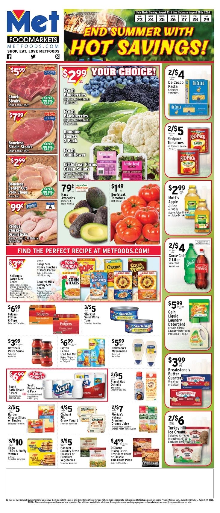 Met Foodmarkets (New Jersey, New York) Weekly Ad August 23 - 29, 2026