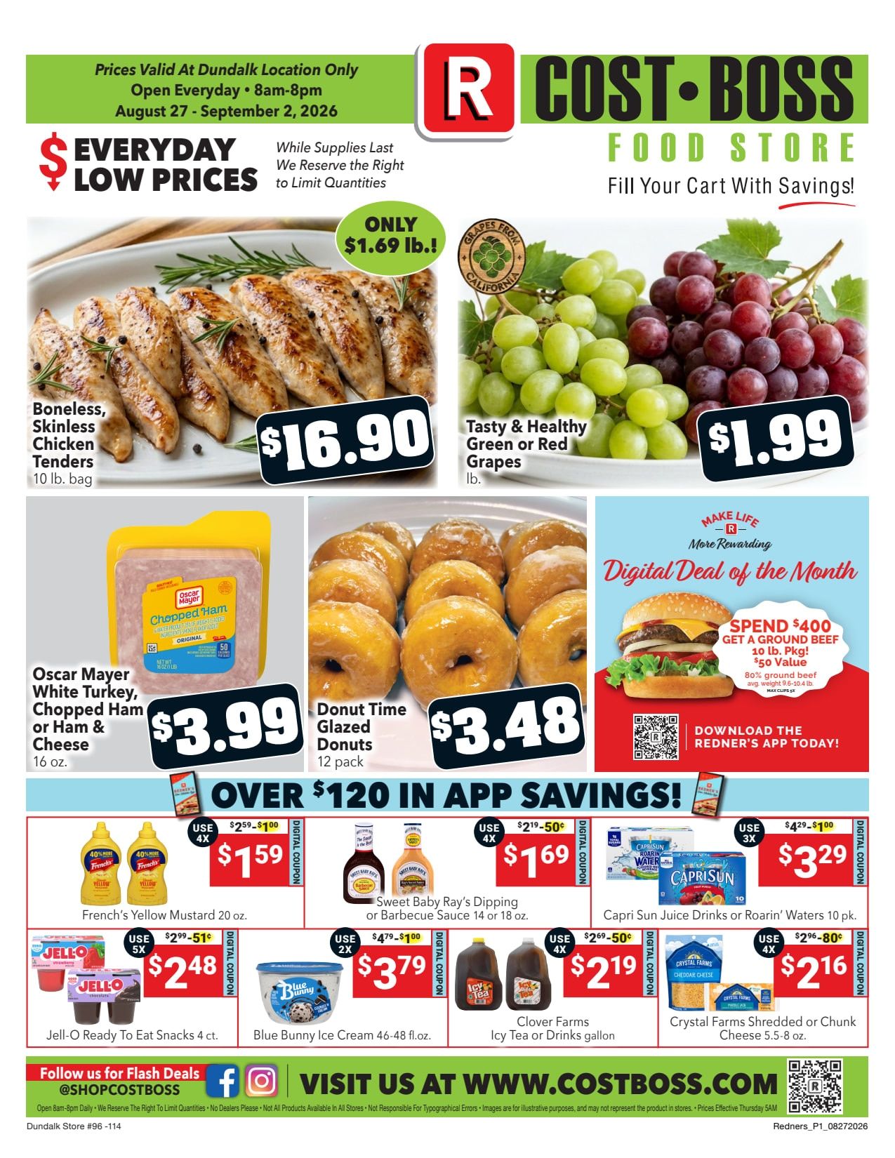 Redner's Markets (Dundalk, MD) Weekly Ad August 27 - September 2, 2026