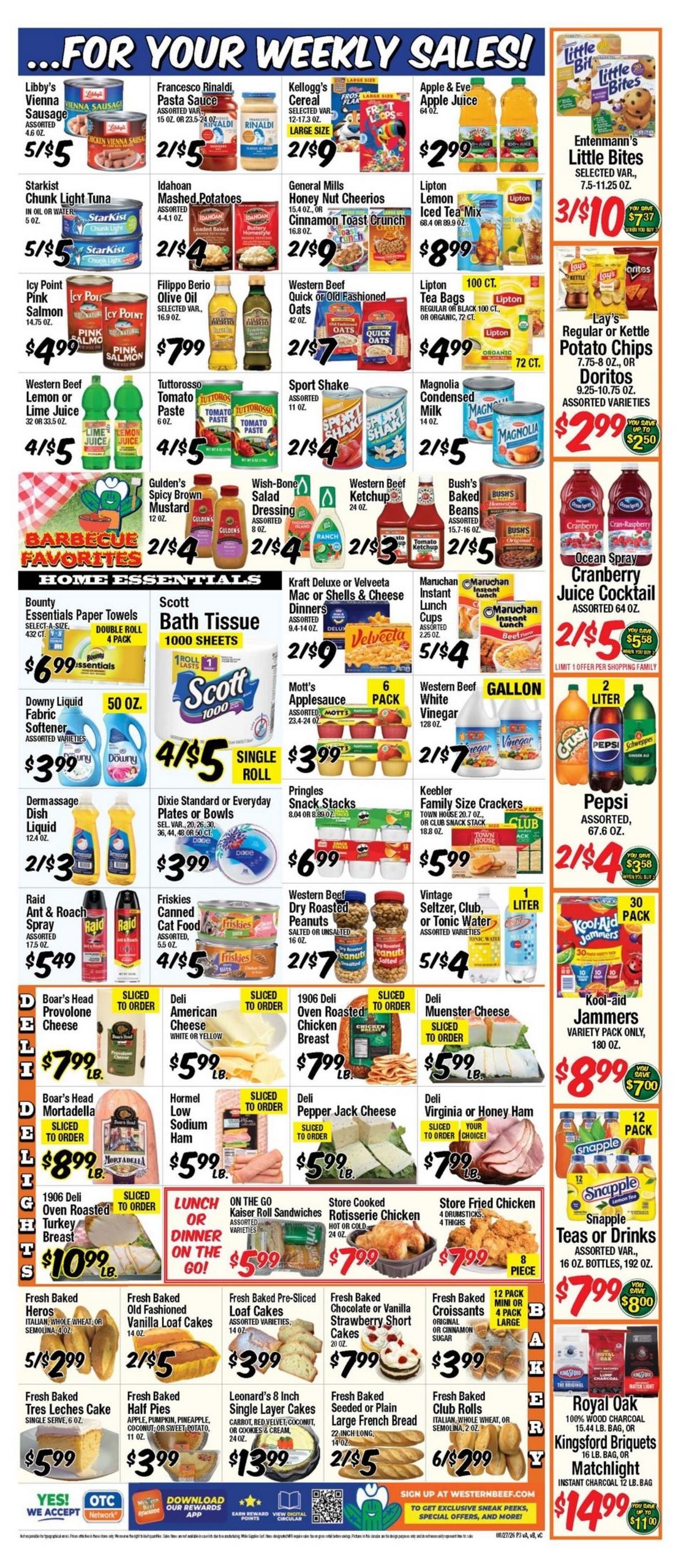 Western Beef (New York–Bayonne Area, NJ–NY) Weekly Ad August 27 - September 2, 2026