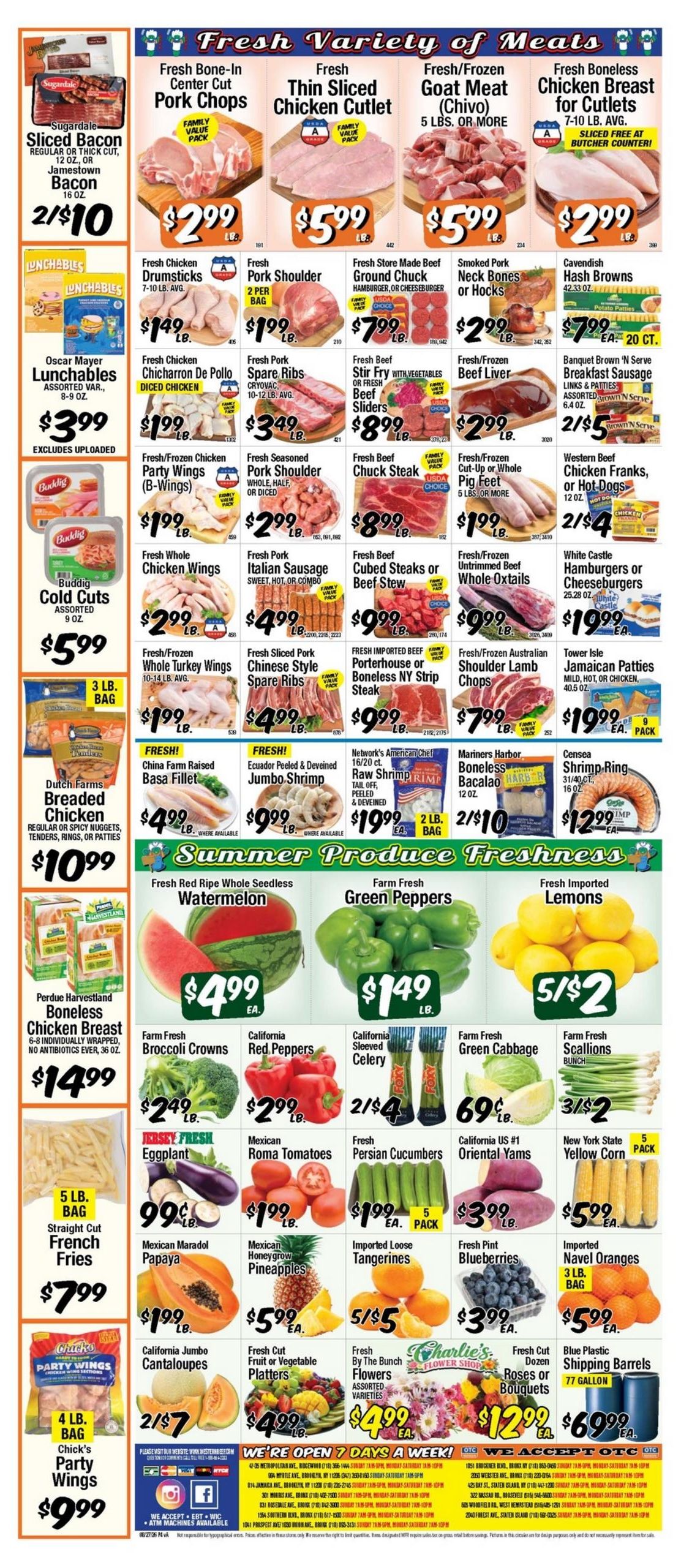 Western Beef (Alpine Area, NJ) Weekly Ad August 27 - September 2, 2026