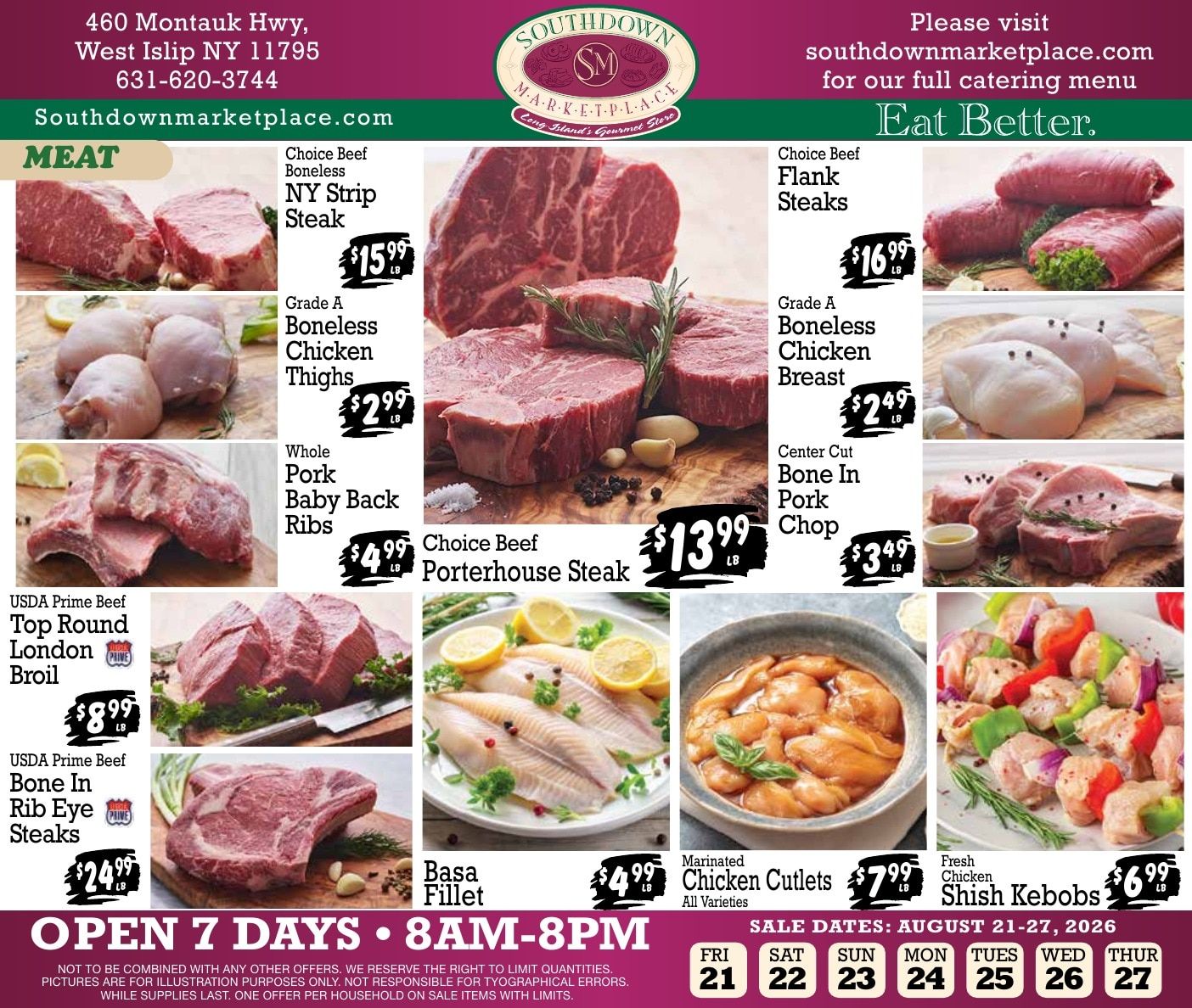 Southdown Marketplace (West Islip, NY) Weekly Ad August 21 - 27, 2026