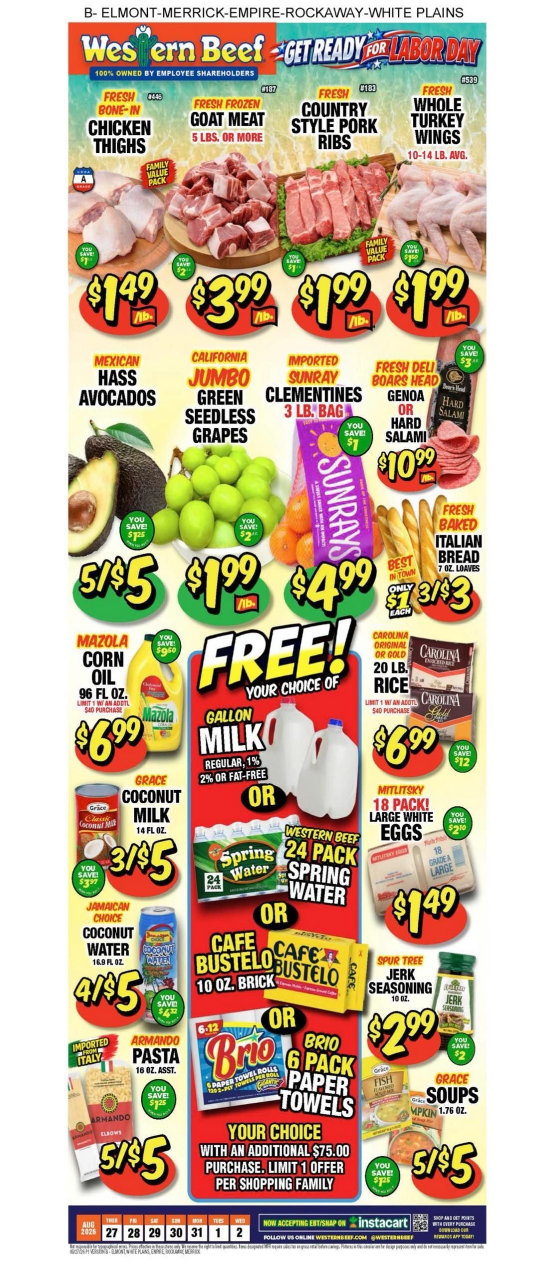Western Beef Weekly Ad August 27 - September 2, 2026