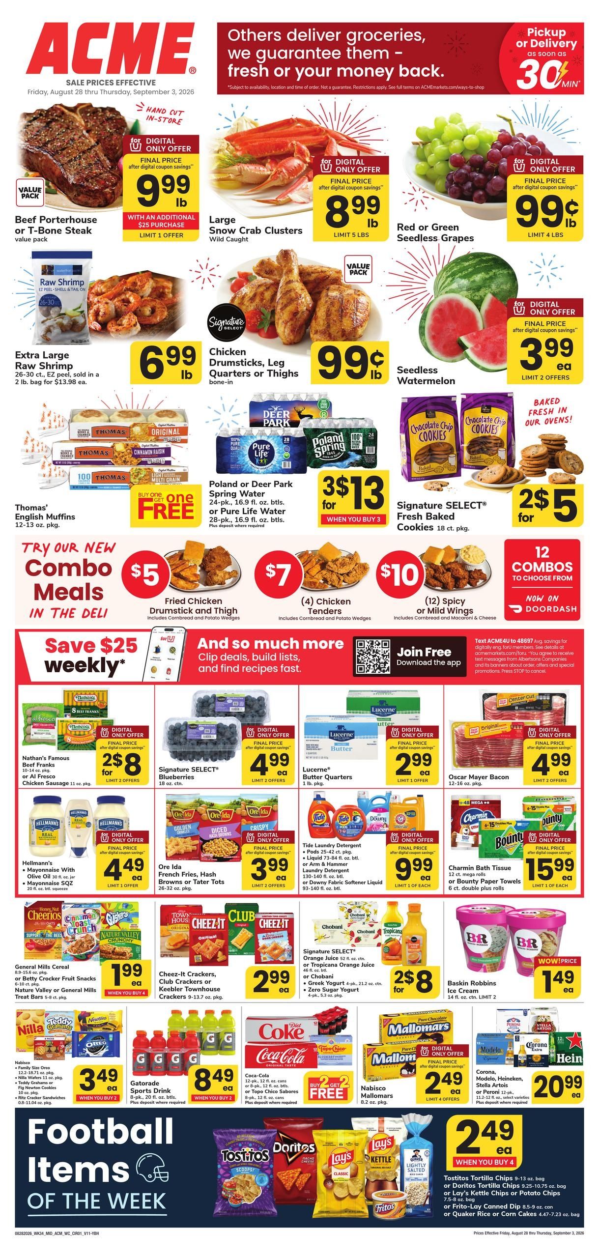 Acme Markets (Waterbury Area, CT) Weekly Ad August 28 - September 3, 2026
