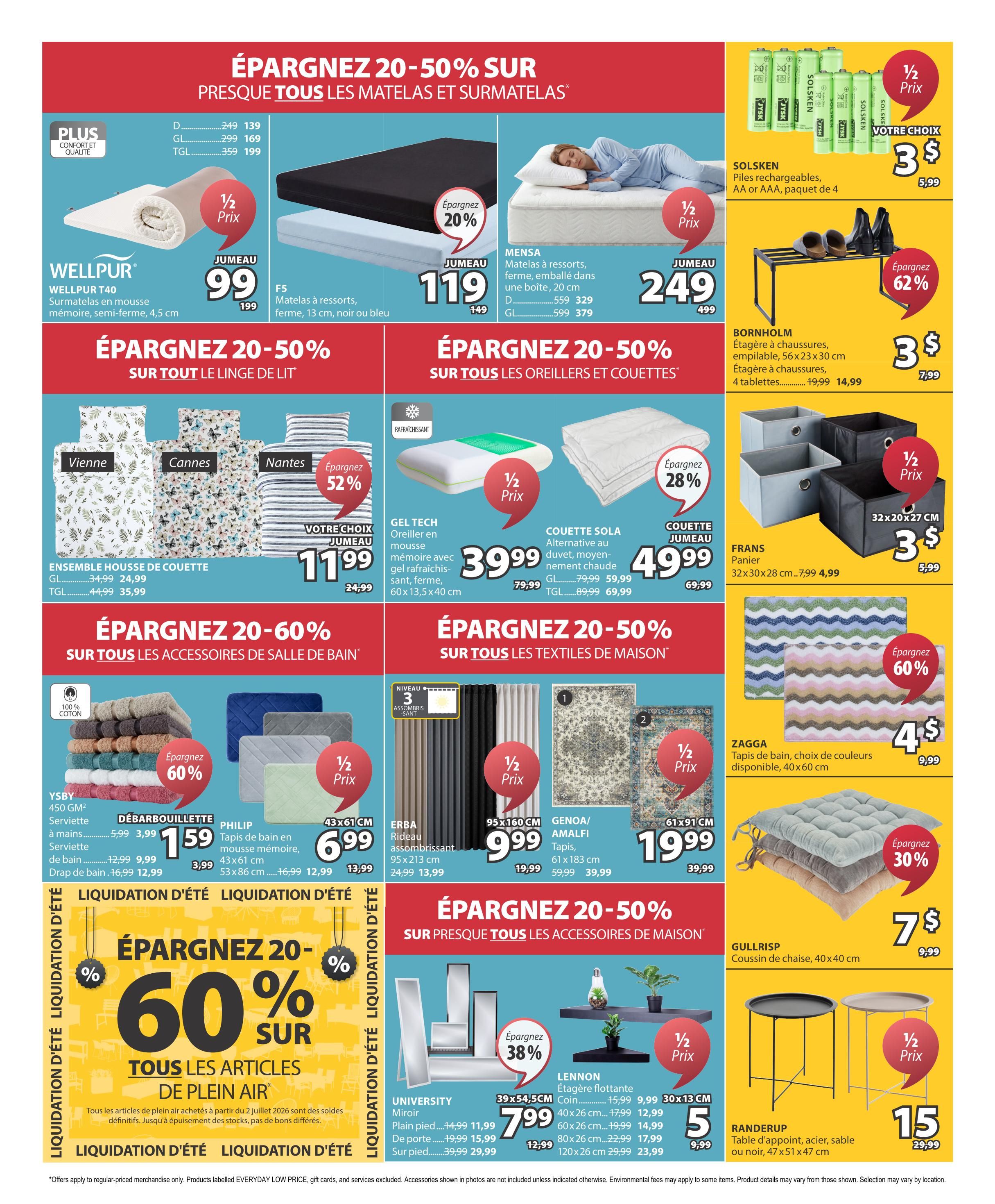 JYSK (QC) Flyer August 27 to September 9