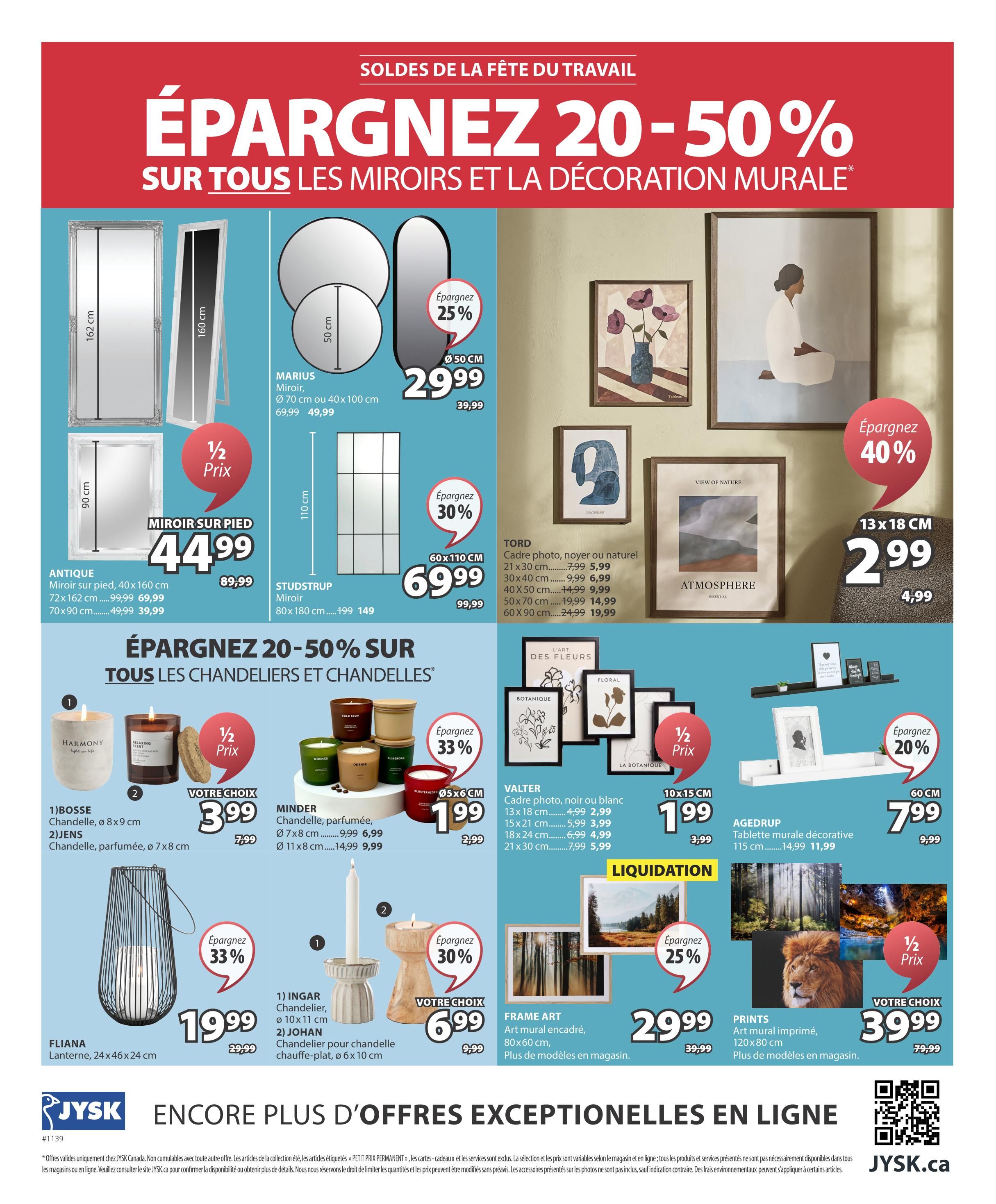 JYSK (QC) Flyer August 27 to September 9