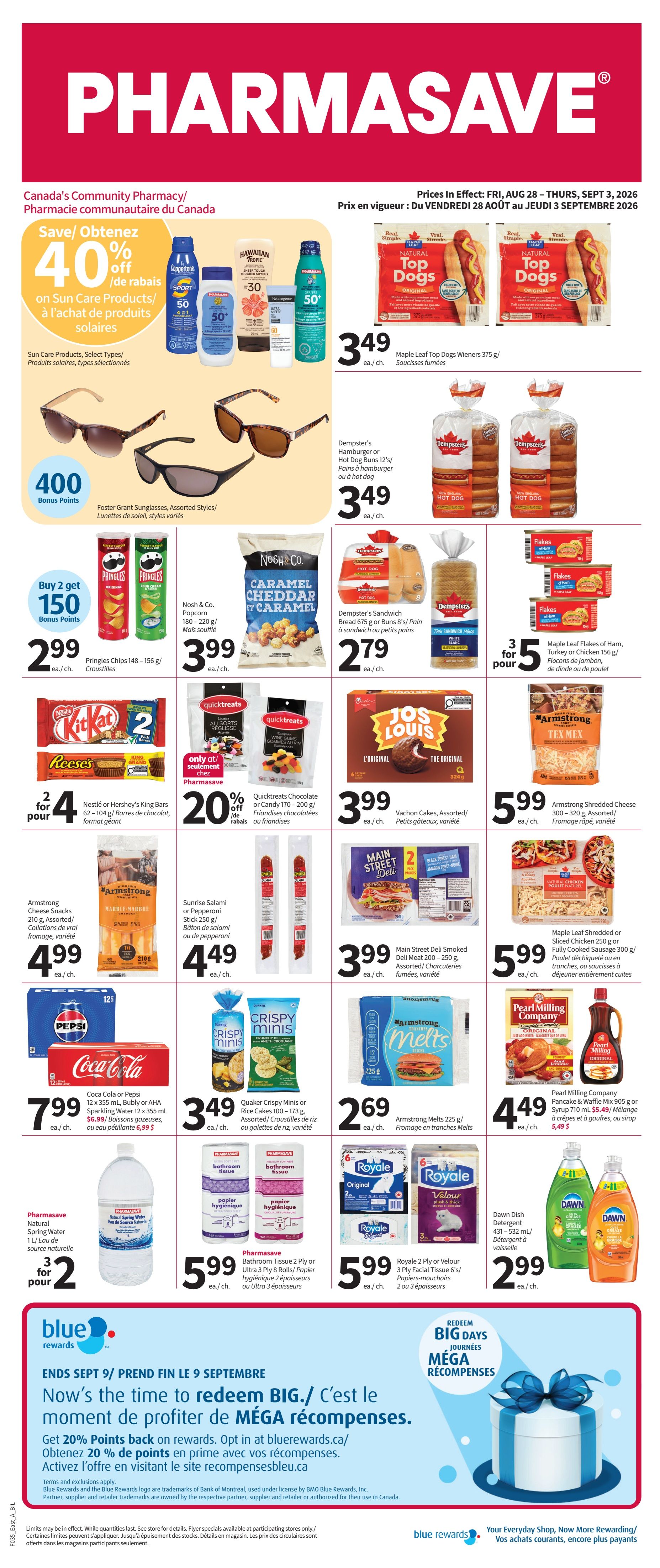 Pharmasave (NB) Flyer August 28 to September 3