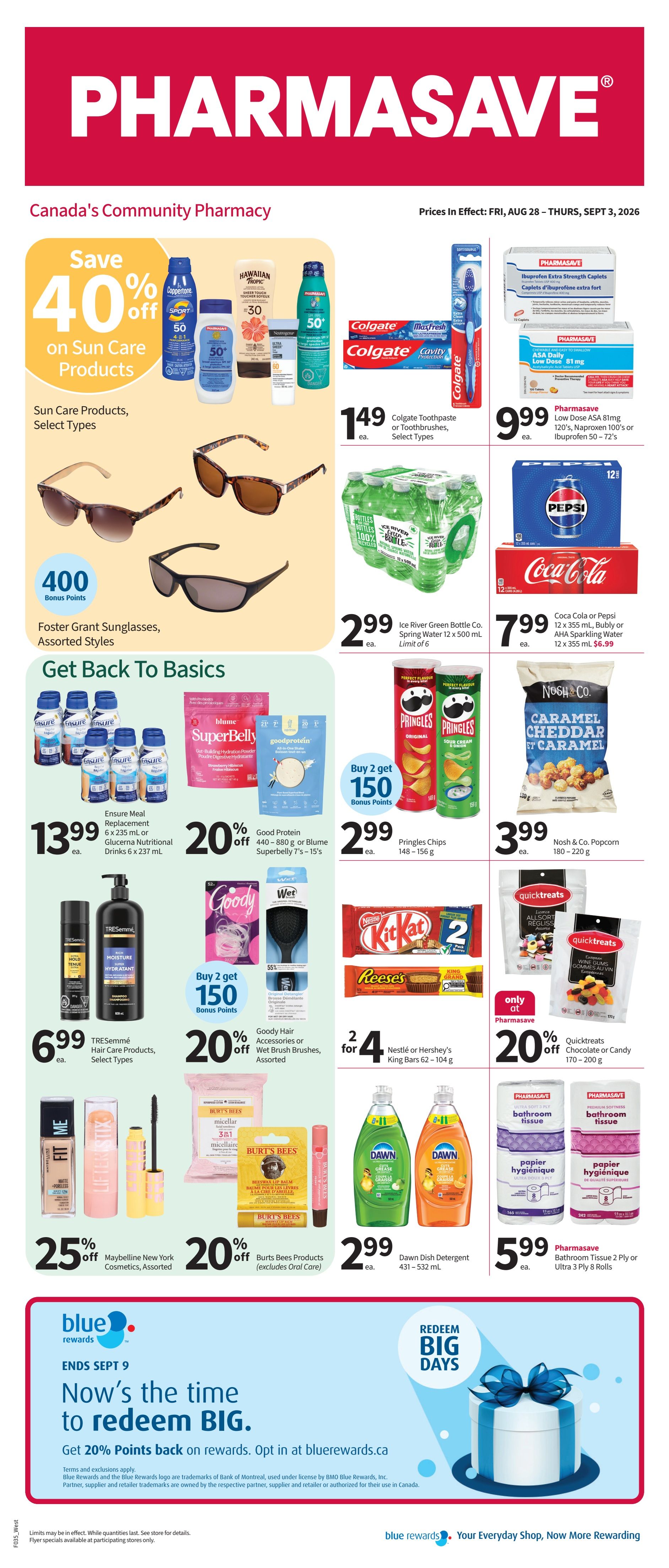 Pharmasave (West) Flyer August 28 to September 3