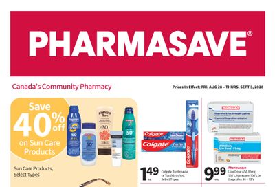 Pharmasave (West) Flyer August 28 to September 3