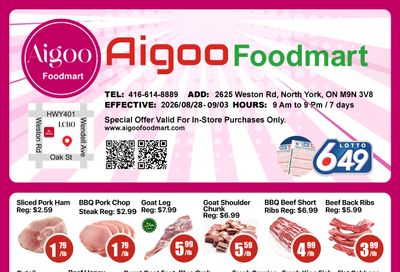 Aigoo Foodmart Flyer August 28 to September 3