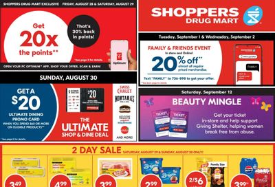Shoppers Drug Mart (ON) Flyer August 29 to September 3