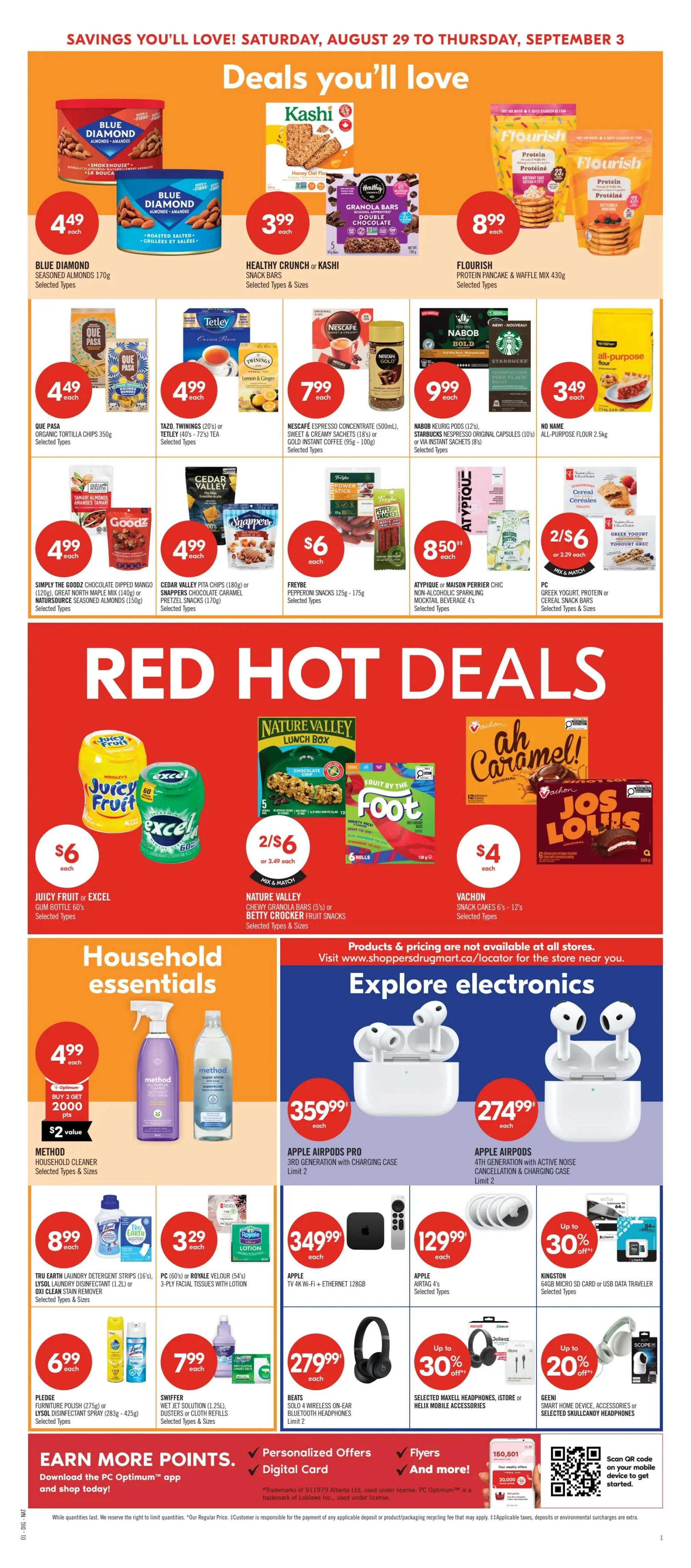 Shoppers Drug Mart (ON) Flyer August 29 to September 3