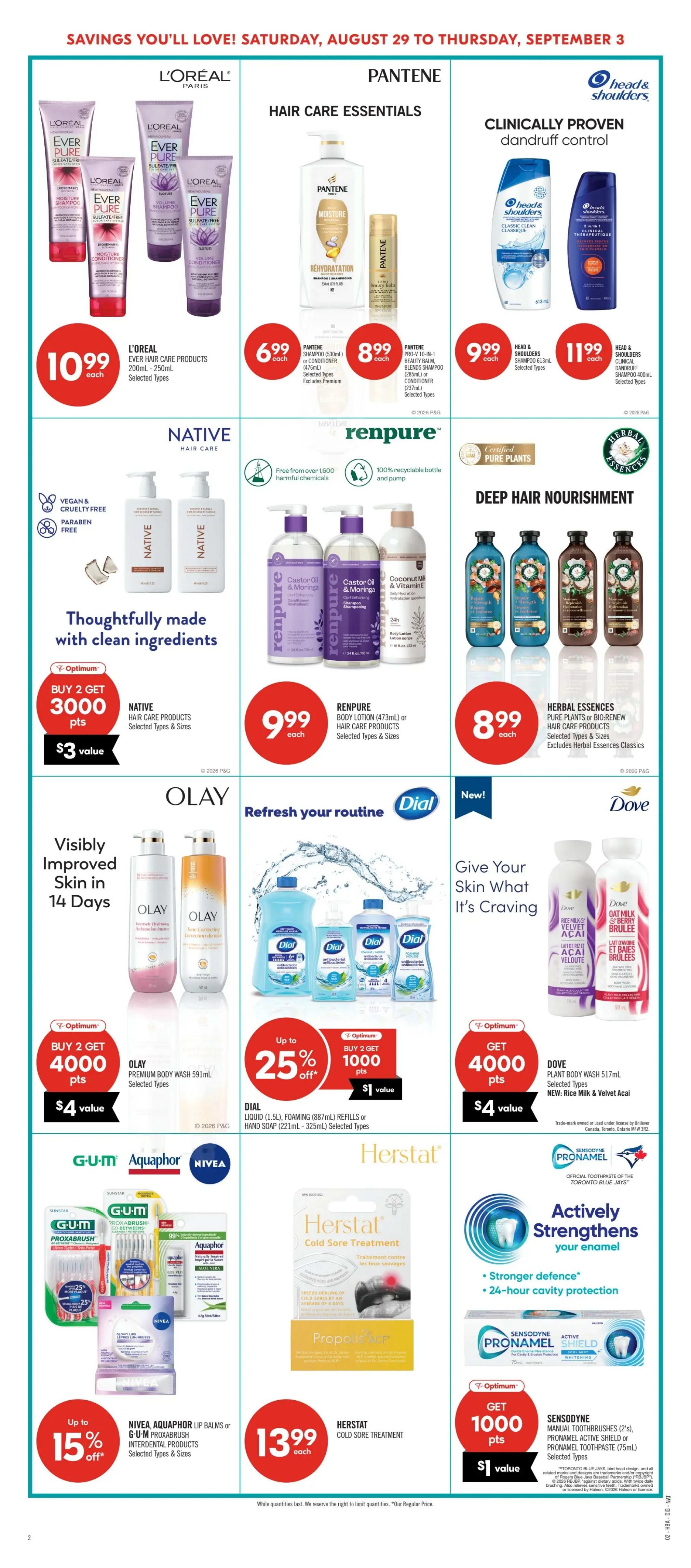 Shoppers Drug Mart (ON) Flyer August 29 to September 3