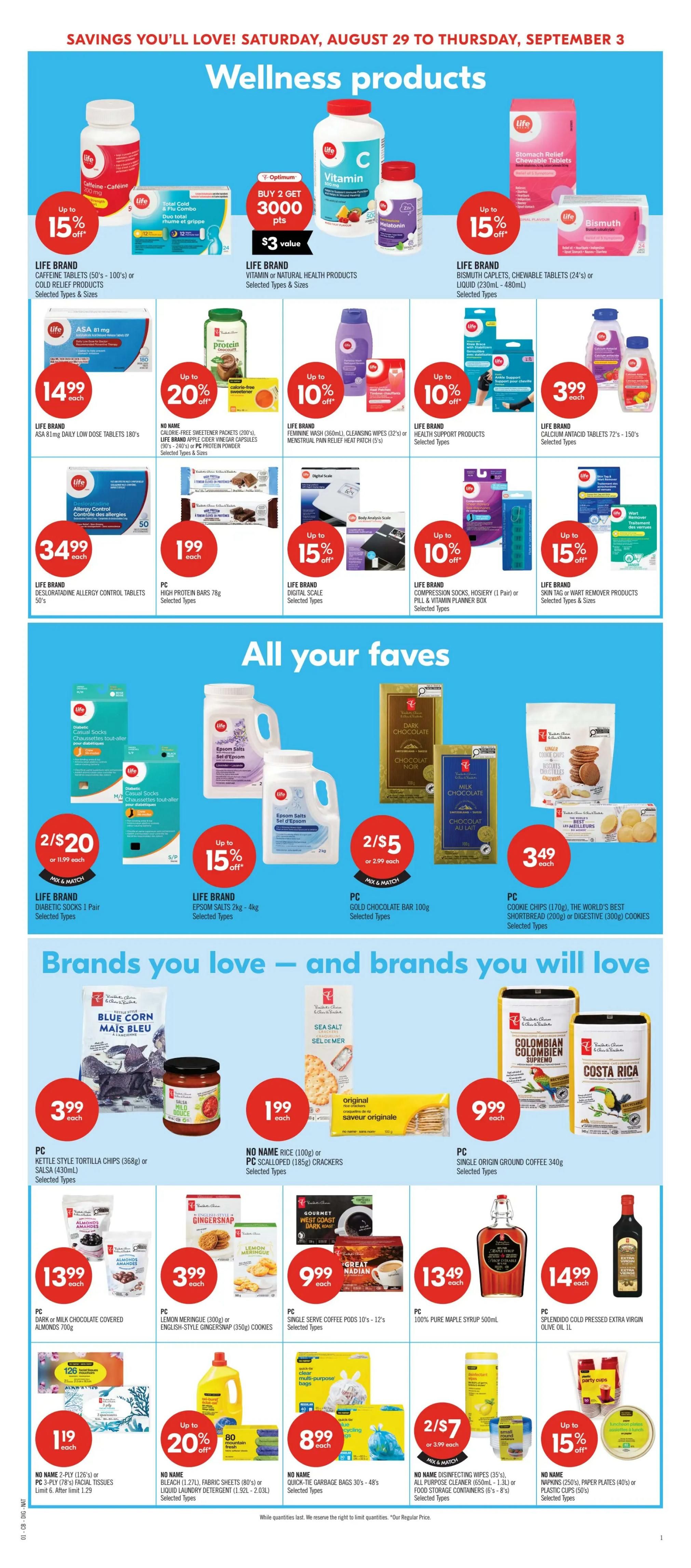 Shoppers Drug Mart (ON) Flyer August 29 to September 3