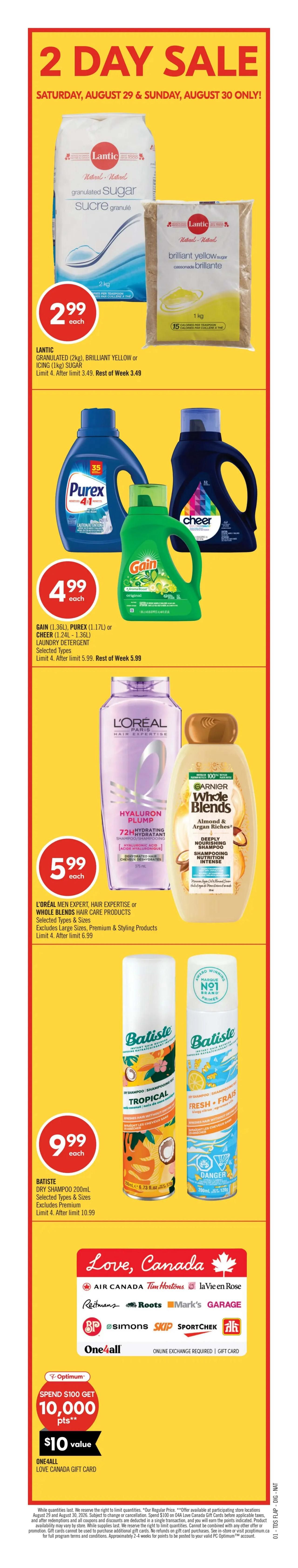 Shoppers Drug Mart (ON) Flyer August 29 to September 3