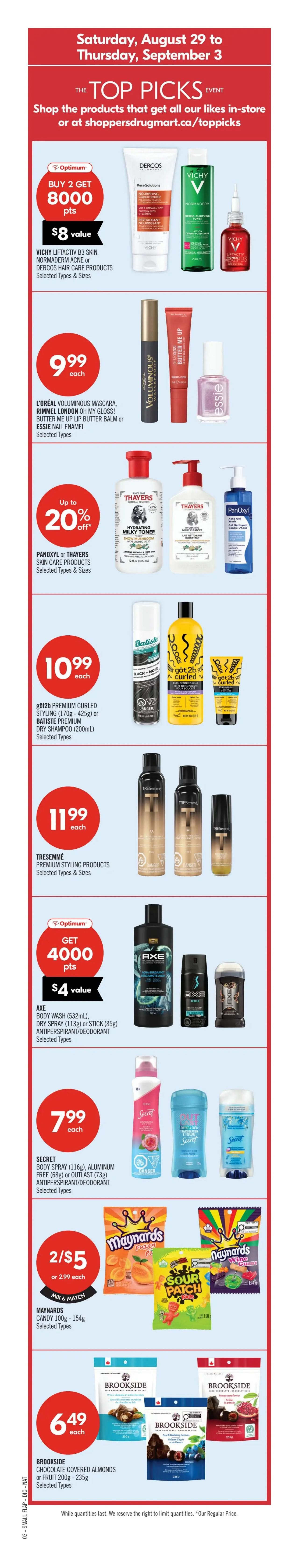 Shoppers Drug Mart (ON) Flyer August 29 to September 3