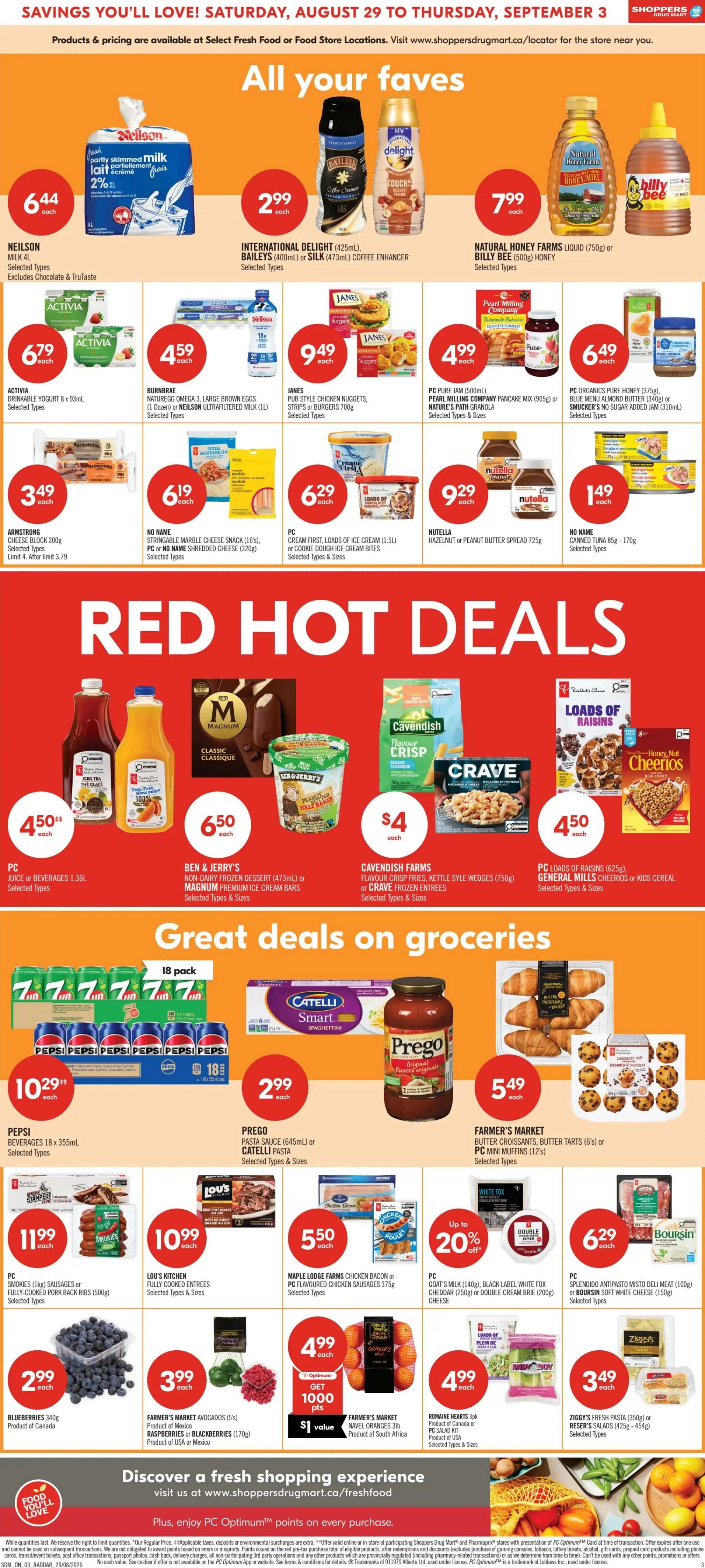 Shoppers Drug Mart (ON) Flyer August 29 to September 3