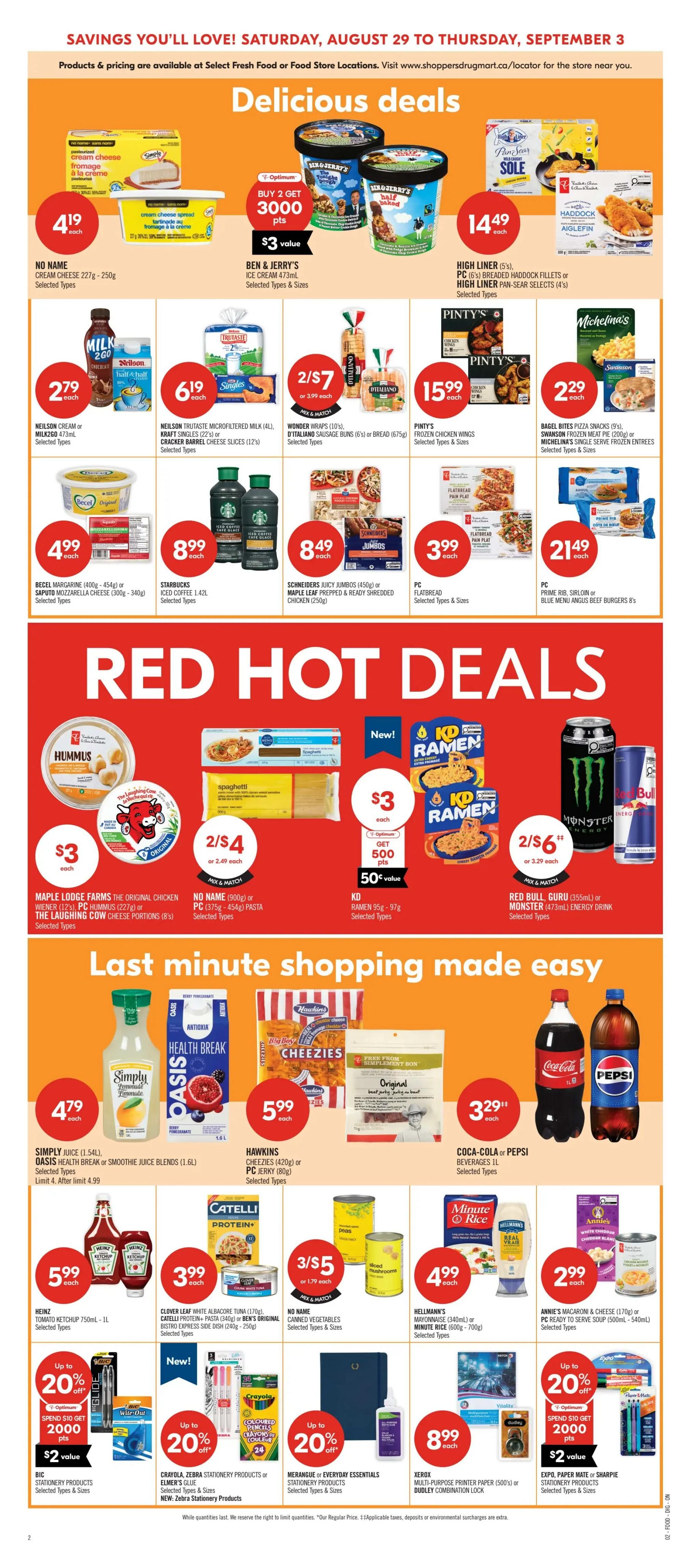 Shoppers Drug Mart (ON) Flyer August 29 to September 3