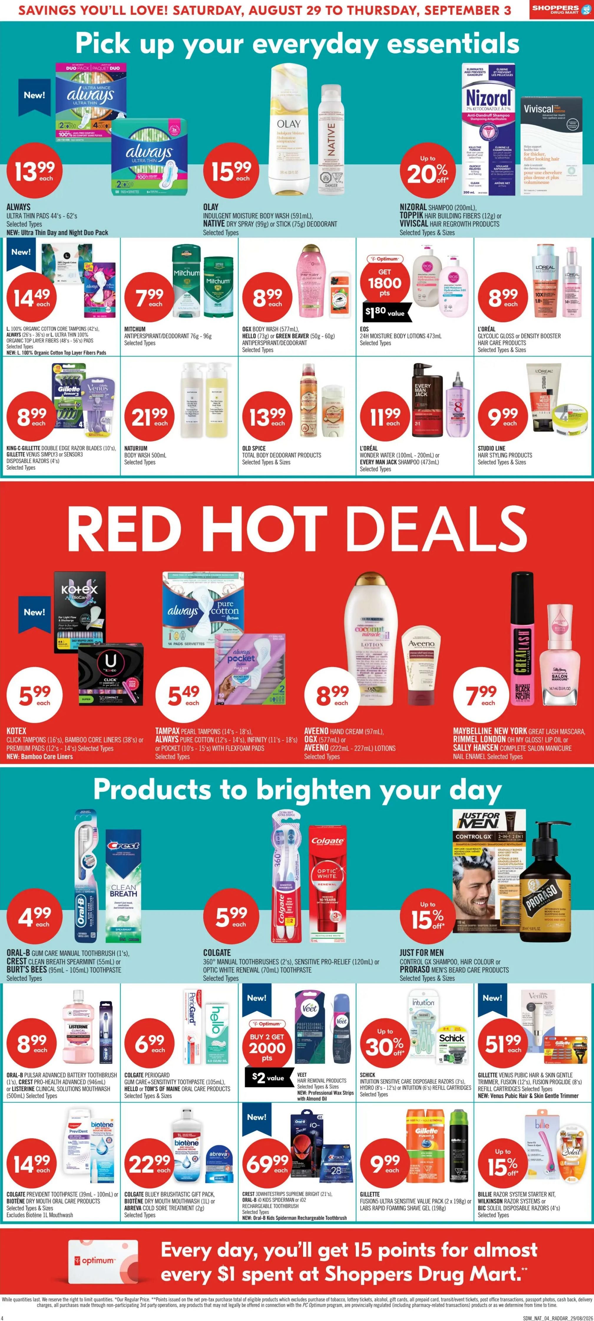 Shoppers Drug Mart (Atlantic) Flyer August 29 to September 3