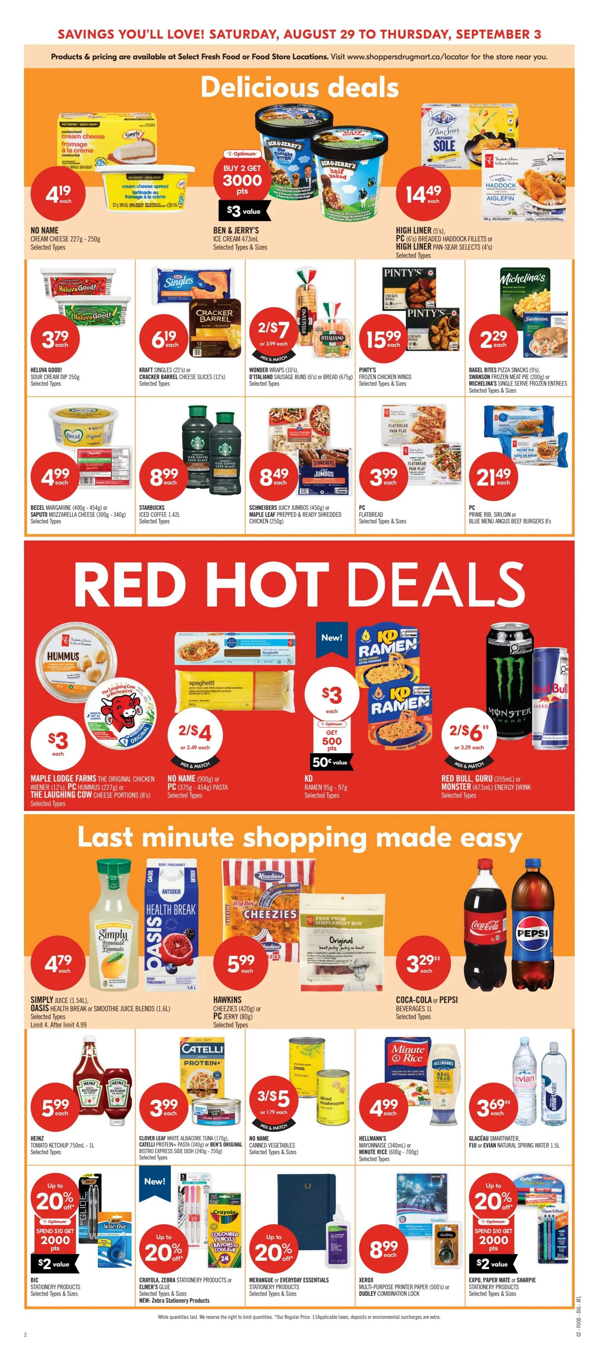 Shoppers Drug Mart (West) Flyer August 29 to September 3