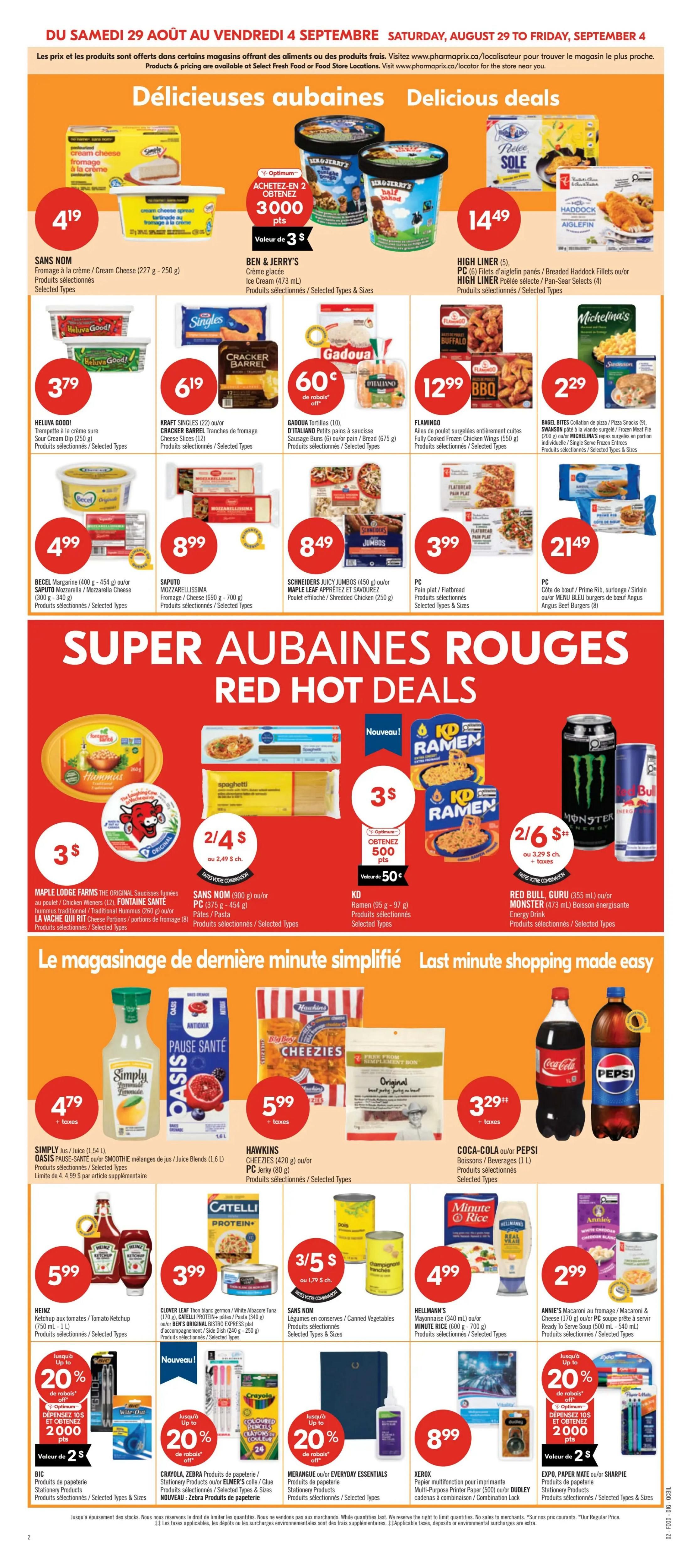 Pharmaprix Flyer August 29 to September 3