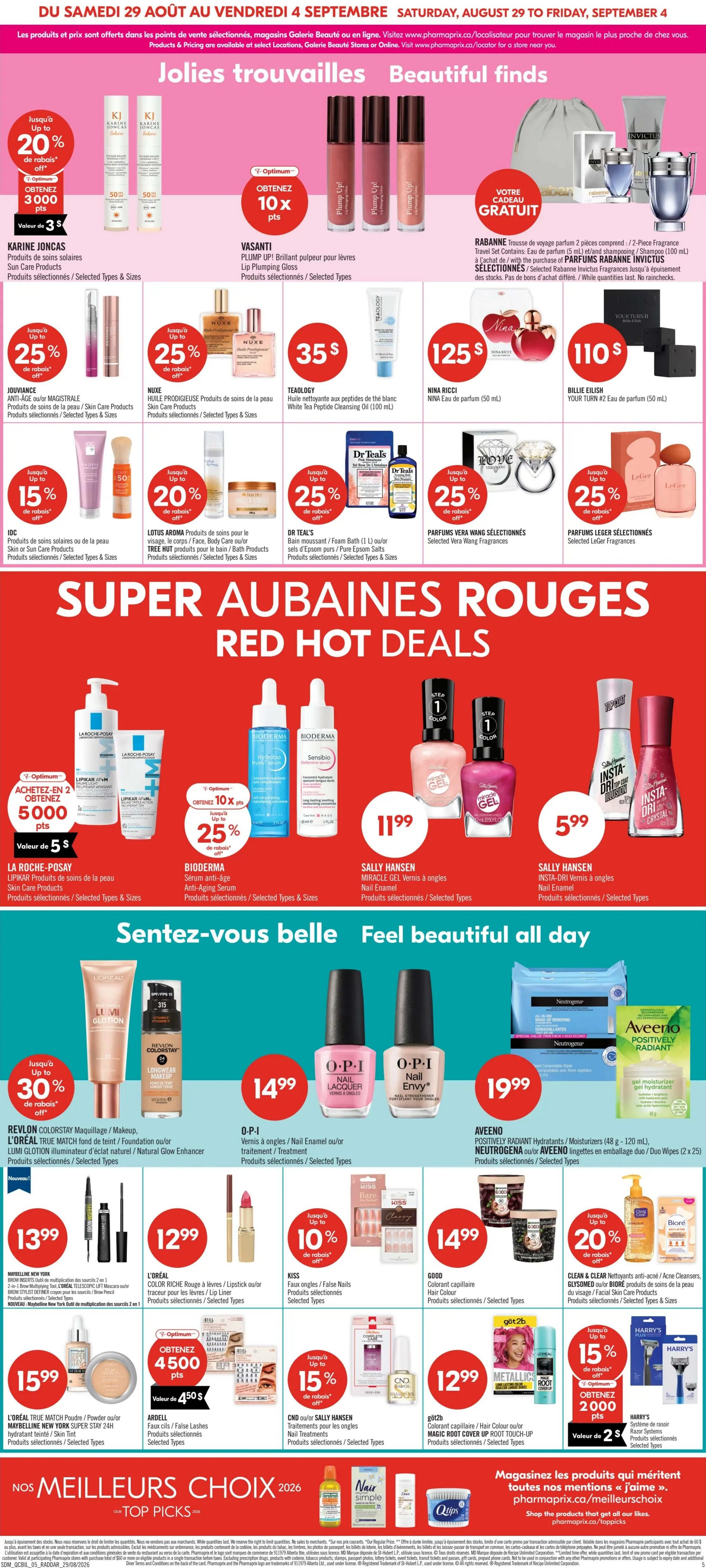 Pharmaprix Flyer August 29 to September 3