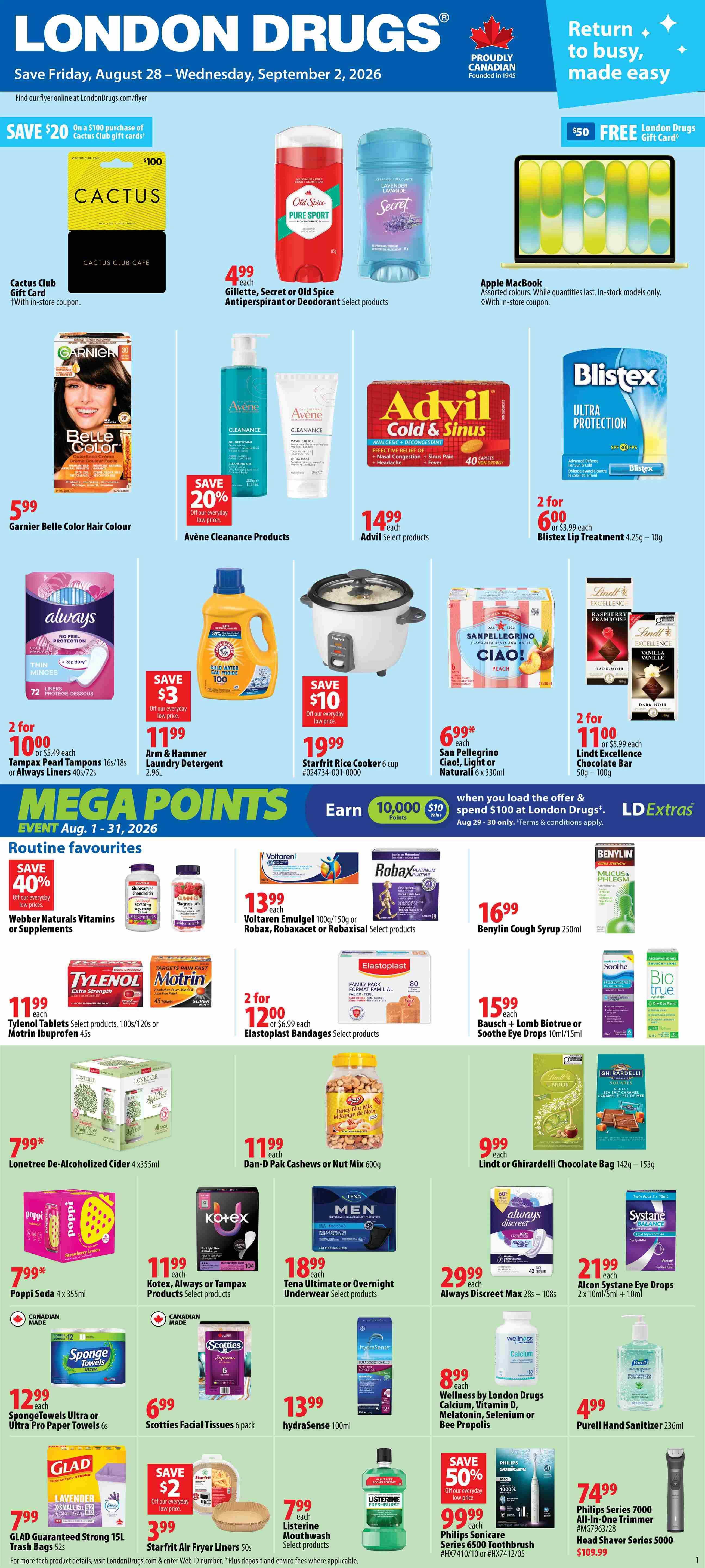 London Drugs Weekly Flyer August 28 to September 2