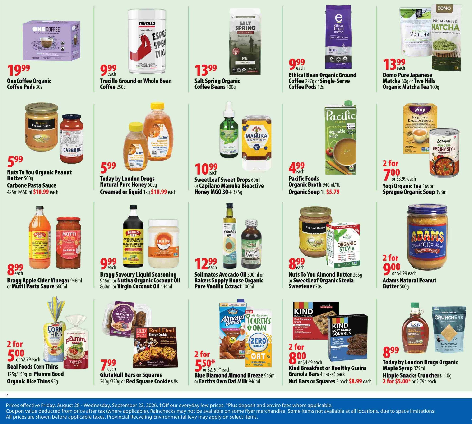 London Drugs Mindful Choices Flyer August 28 to September 23