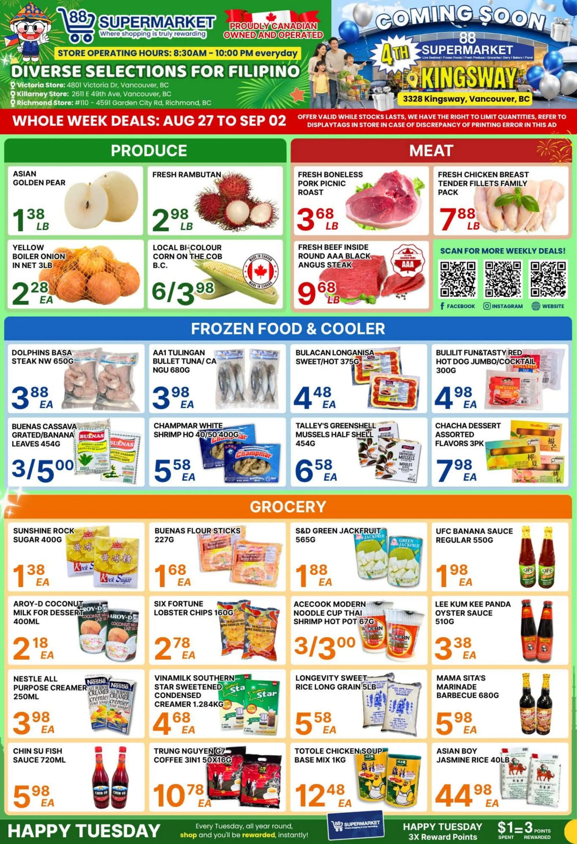 88 Supermarket Flyer August 27 to September 2