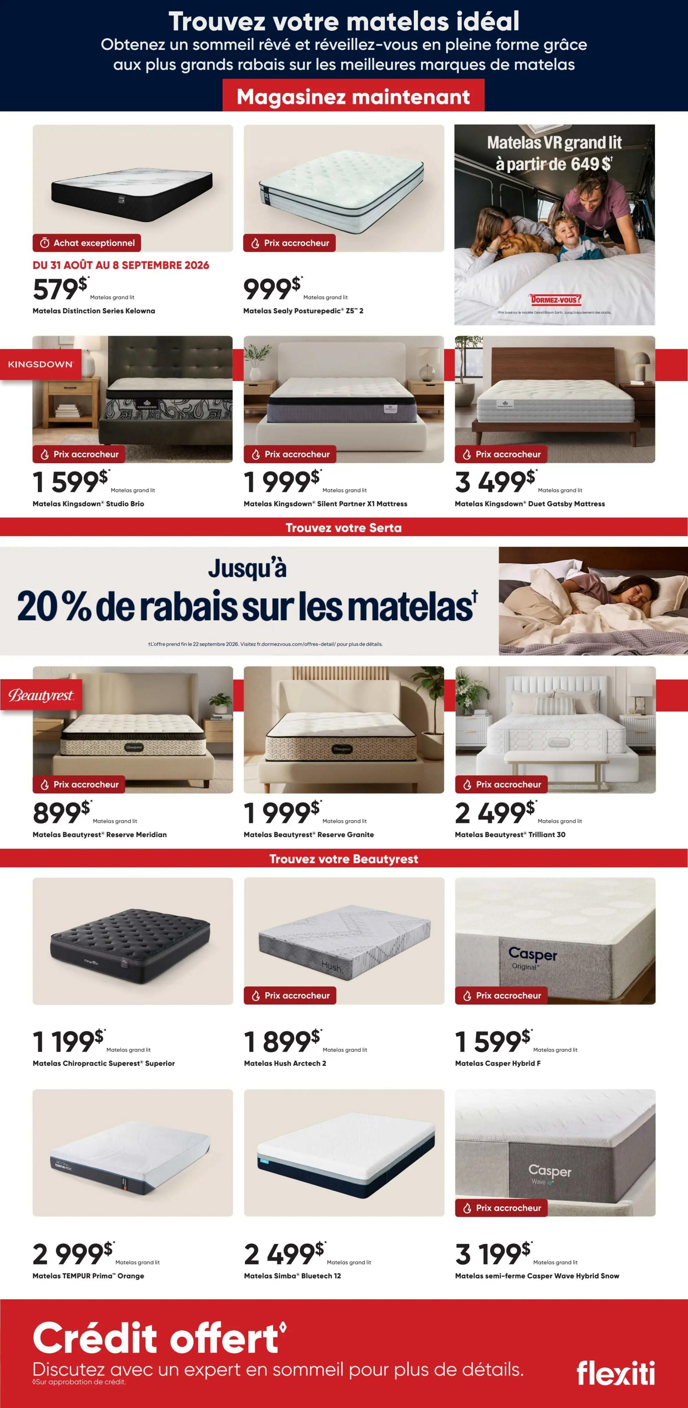 Dormez-vous Flyer August 28 to September 1