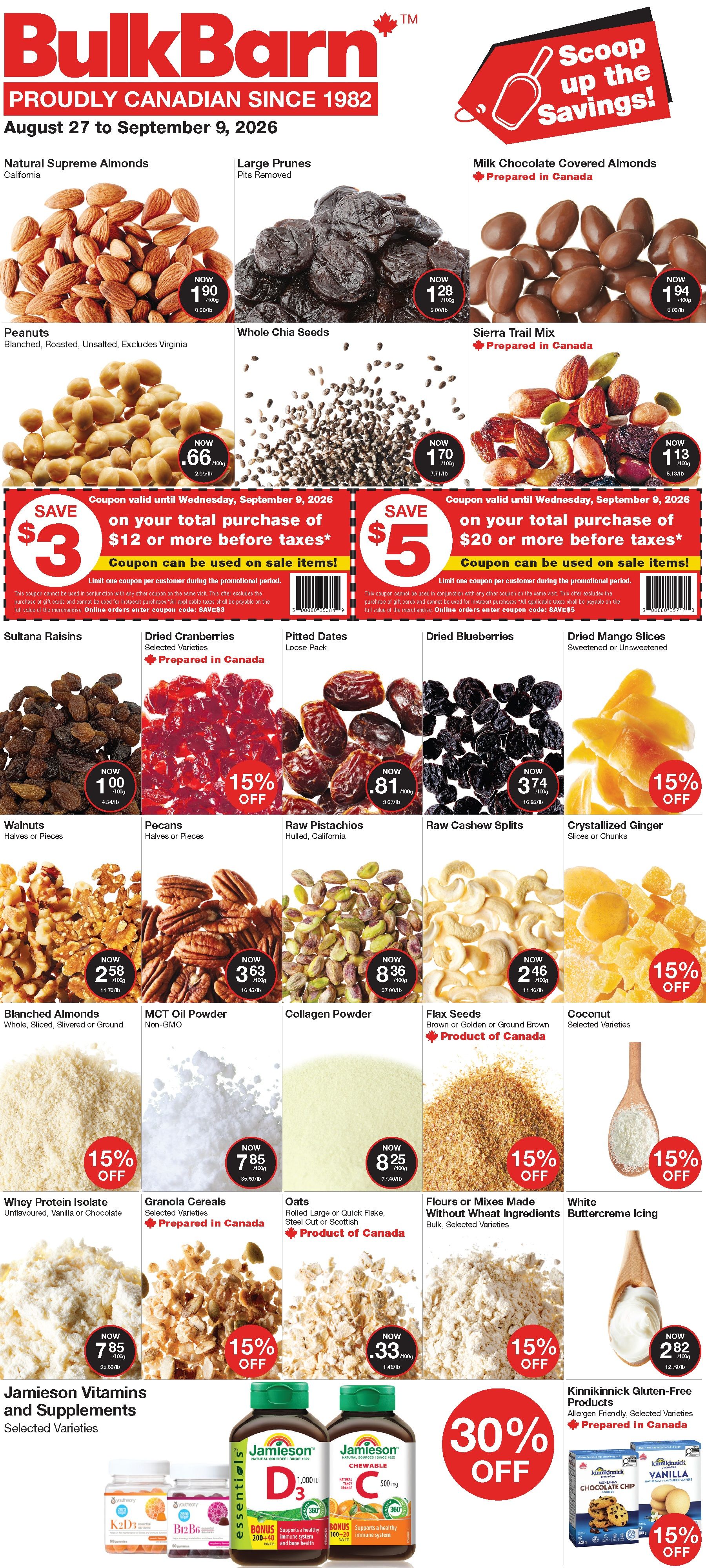 Bulk Barn Flyer August 27 to September 9