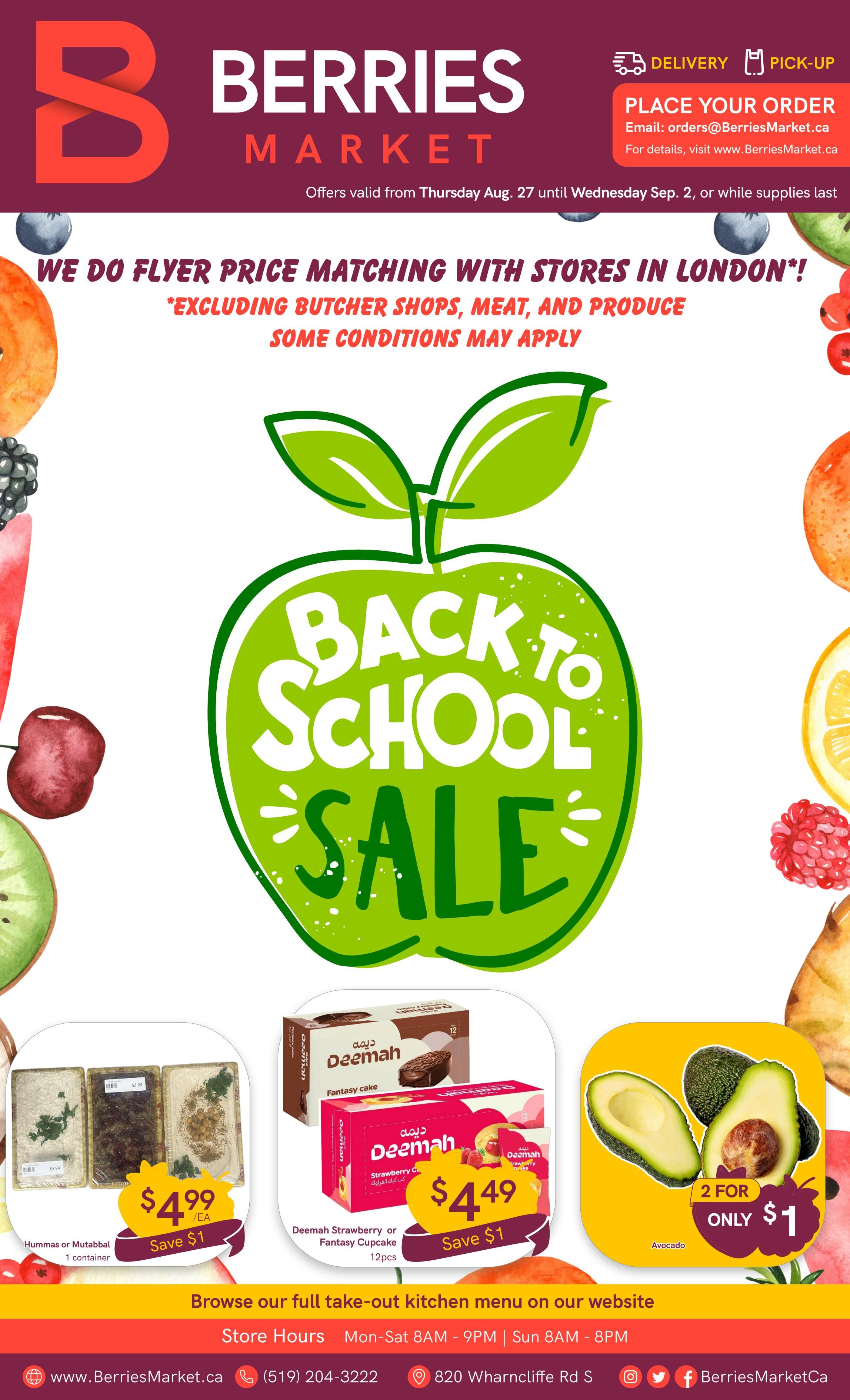 Berries Market Flyer August 27 to September 2