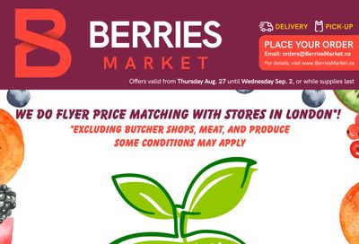 Berries Market Flyer August 27 to September 2