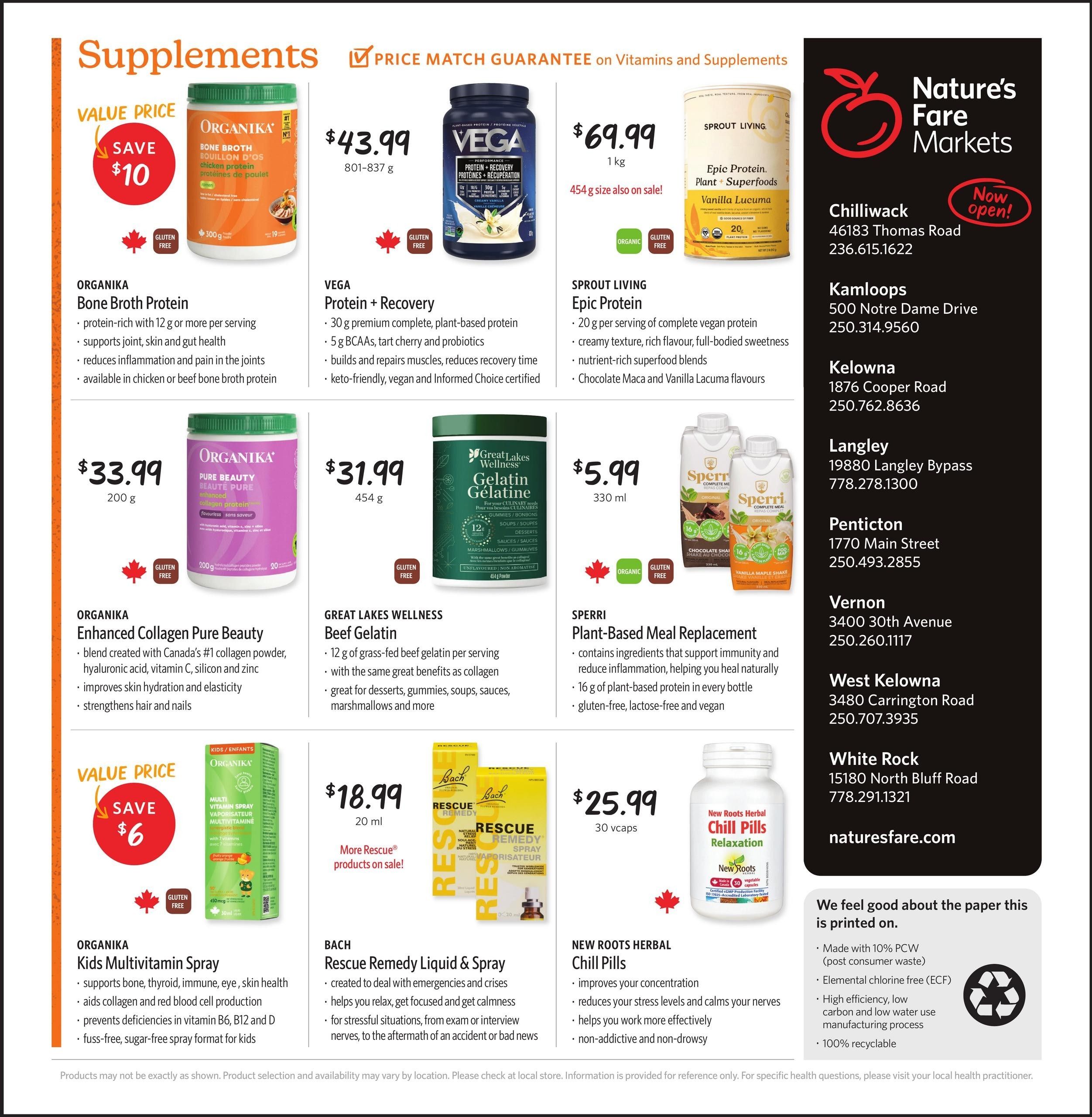 Nature's Fare Markets Flyer August 27 to September 9