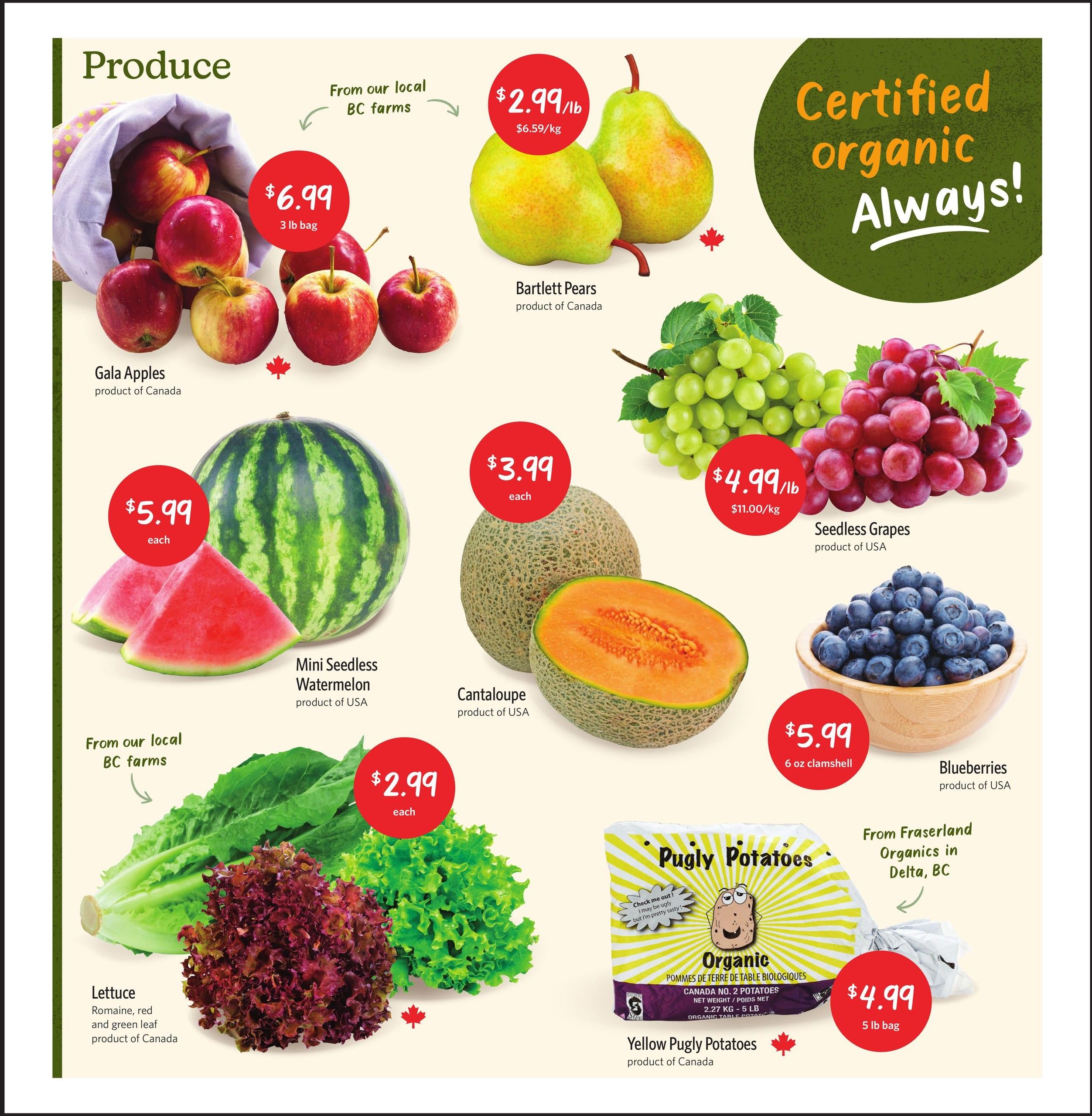 Nature's Fare Markets Flyer August 27 to September 9