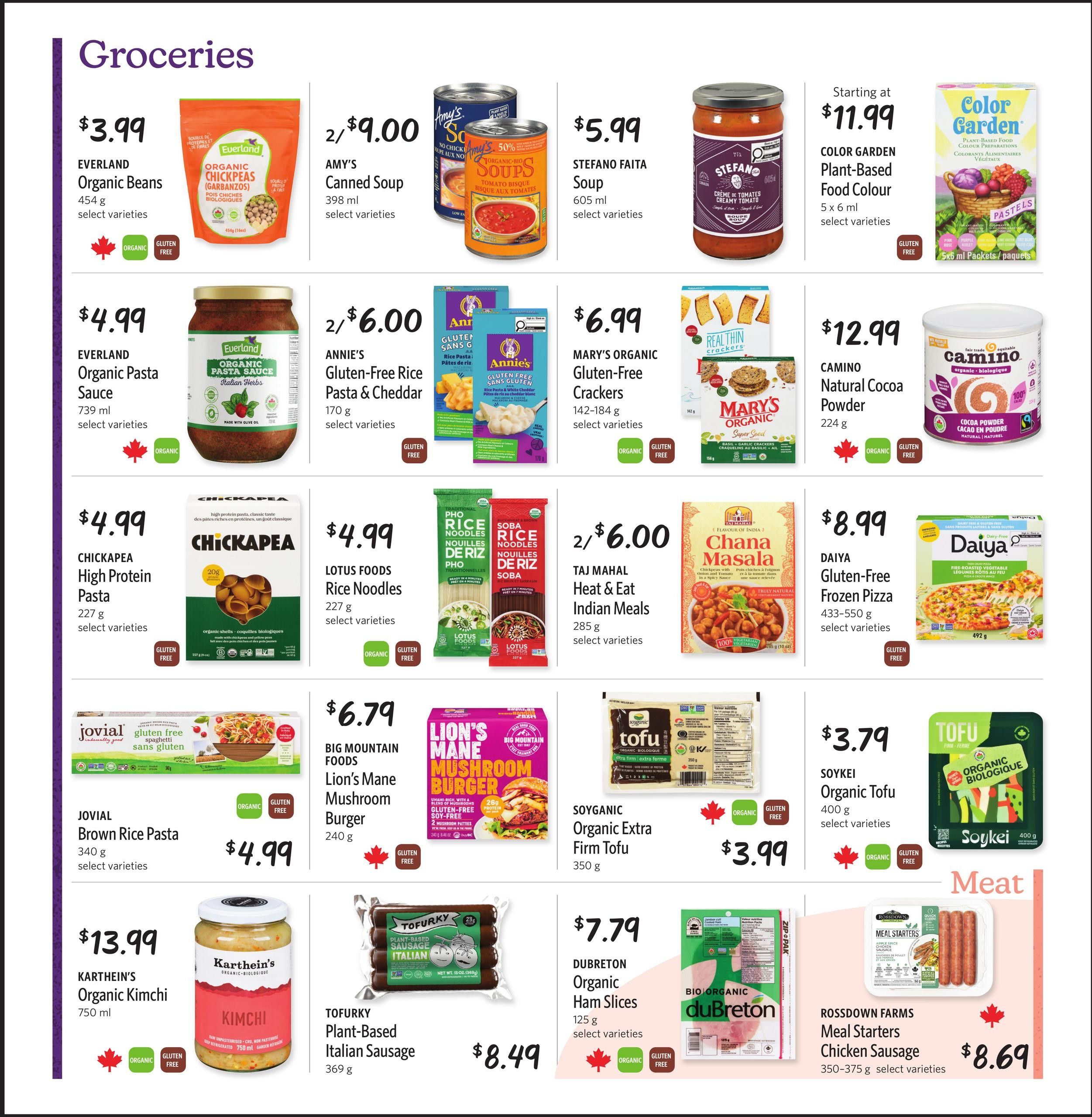 Nature's Fare Markets Flyer August 27 to September 9