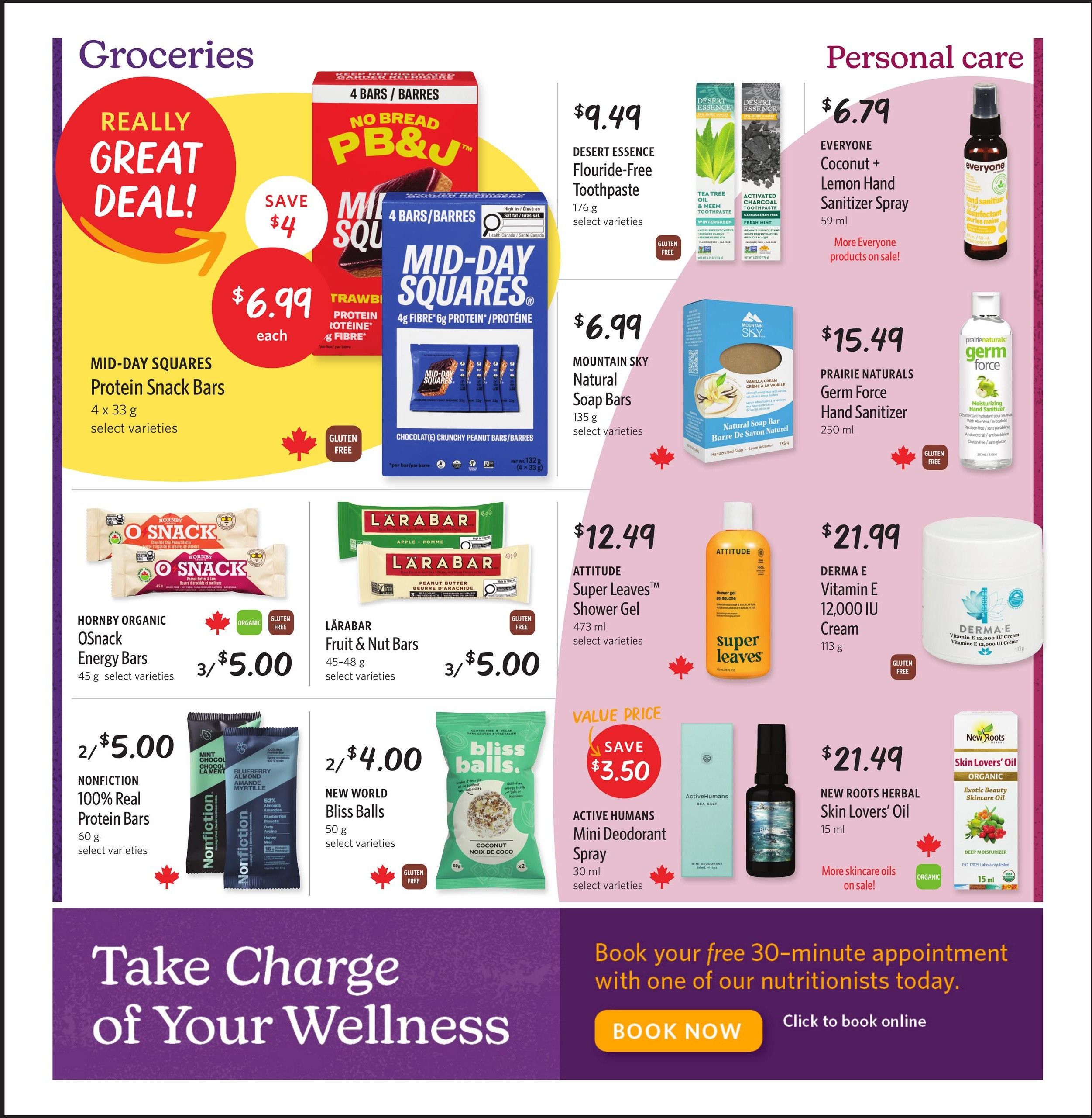 Nature's Fare Markets Flyer August 27 to September 9