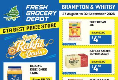 Fresh Grocery Depot Flyer August 27 to September 2
