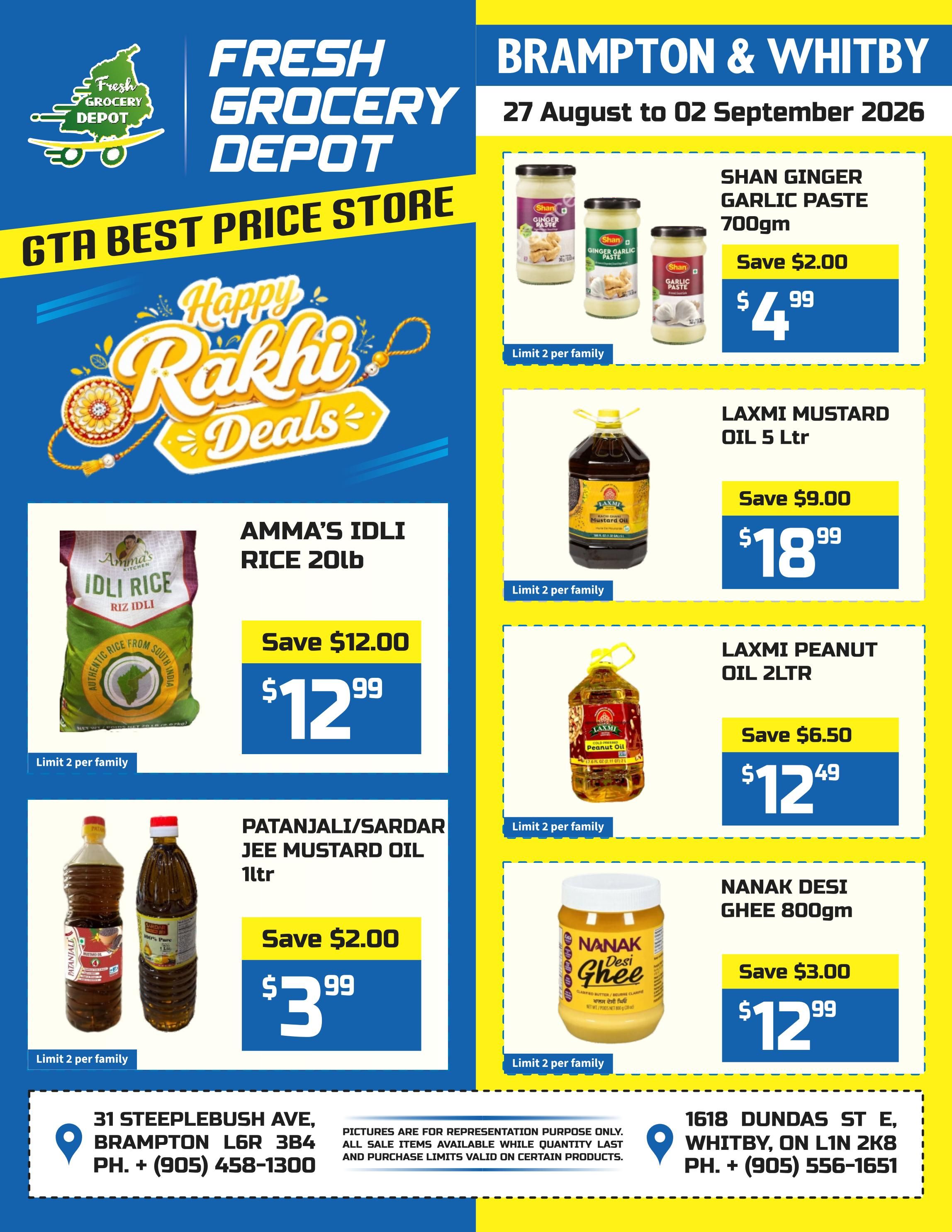 Fresh Grocery Depot Flyer August 27 to September 2