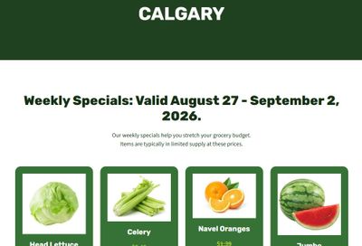 H&W Produce Flyer August 27 to September 2