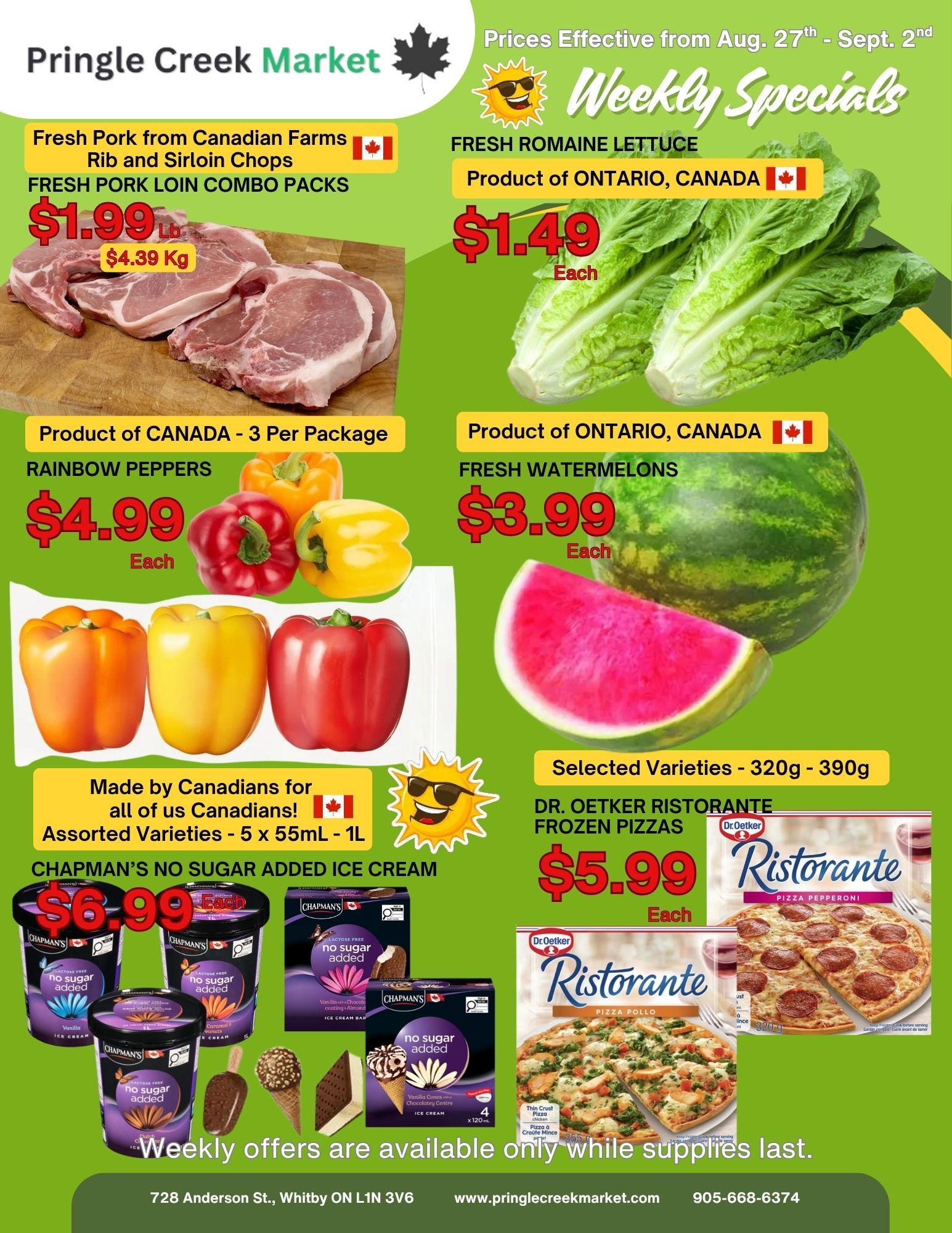 Pringle Creek Market Flyer August 27 to September 2