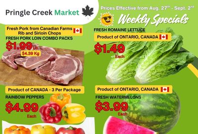 Pringle Creek Market Flyer August 27 to September 2